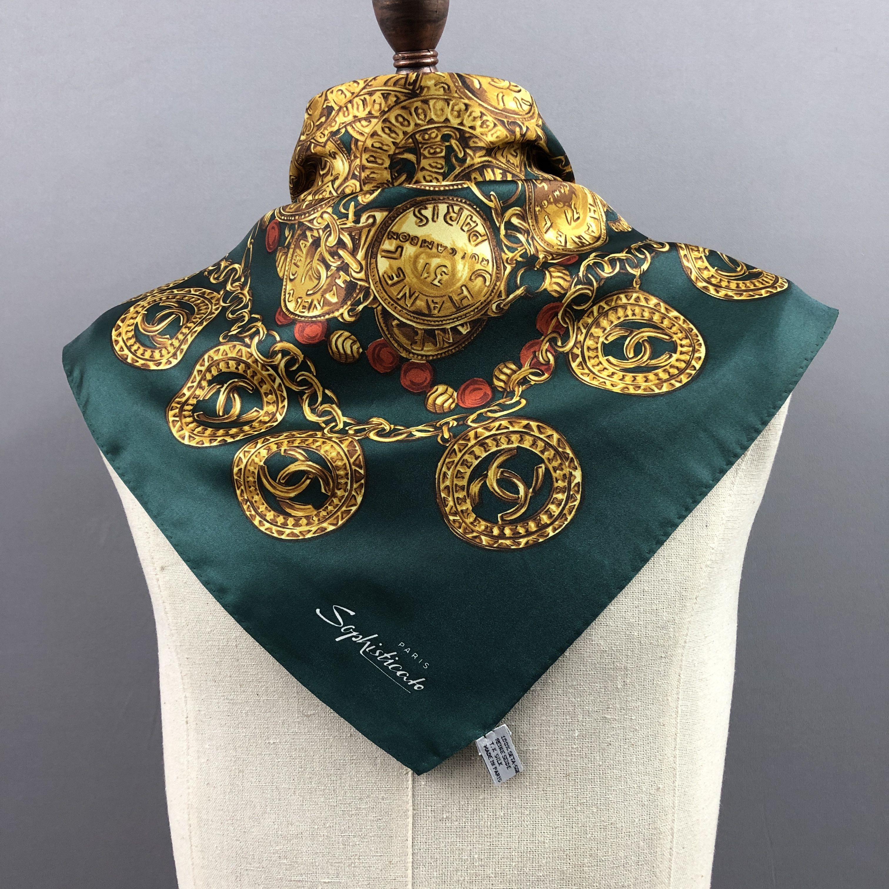 Other Vintage Sophisticato SILK Scarf Twill Stole Wraps Scarves Size ONE SIZE - 4 Thumbnail
