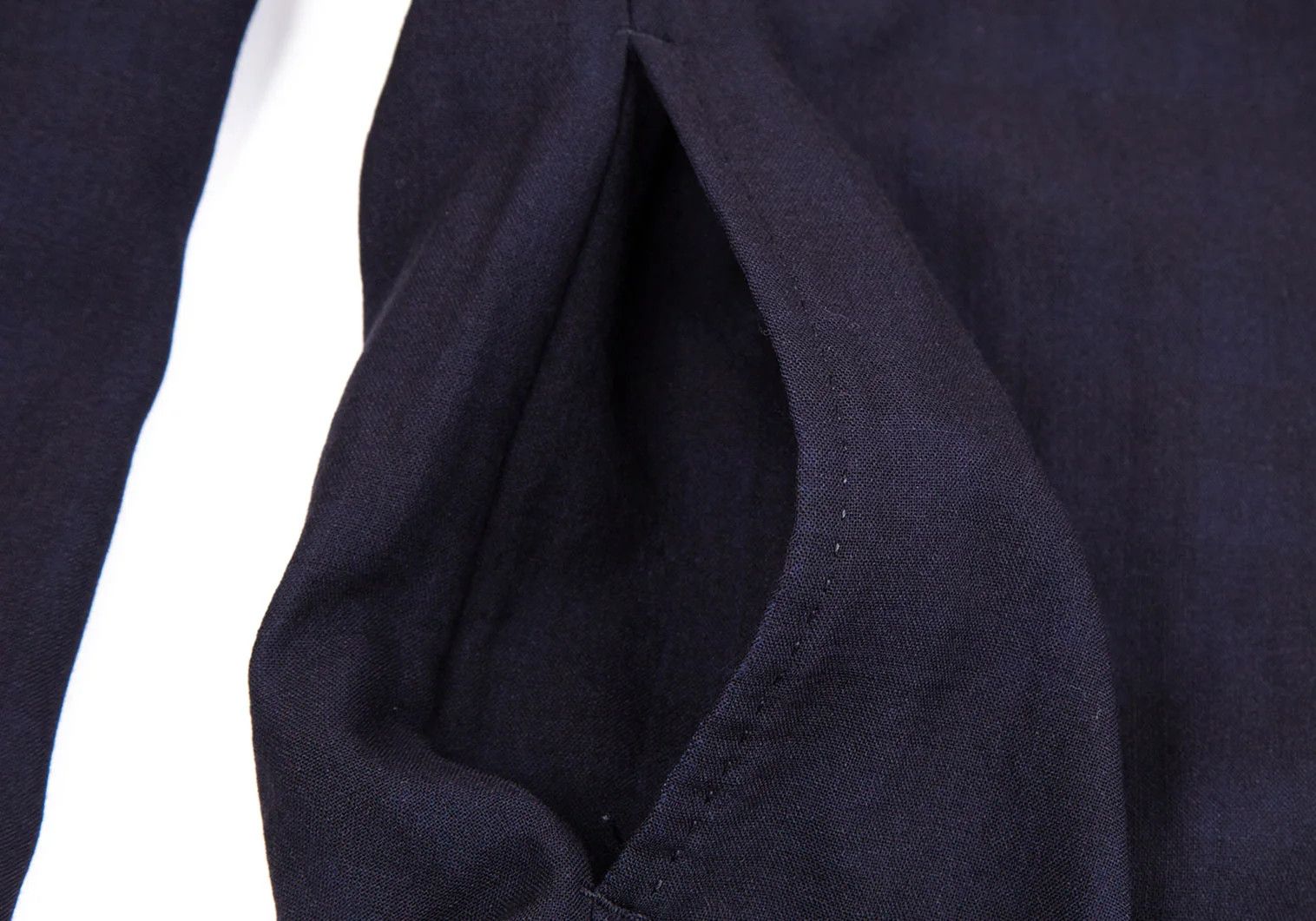 Issey Miyake Summer Wool Jacket in Navy with Check Pattern Size US XL / EU 56 / 4 - 11 Thumbnail