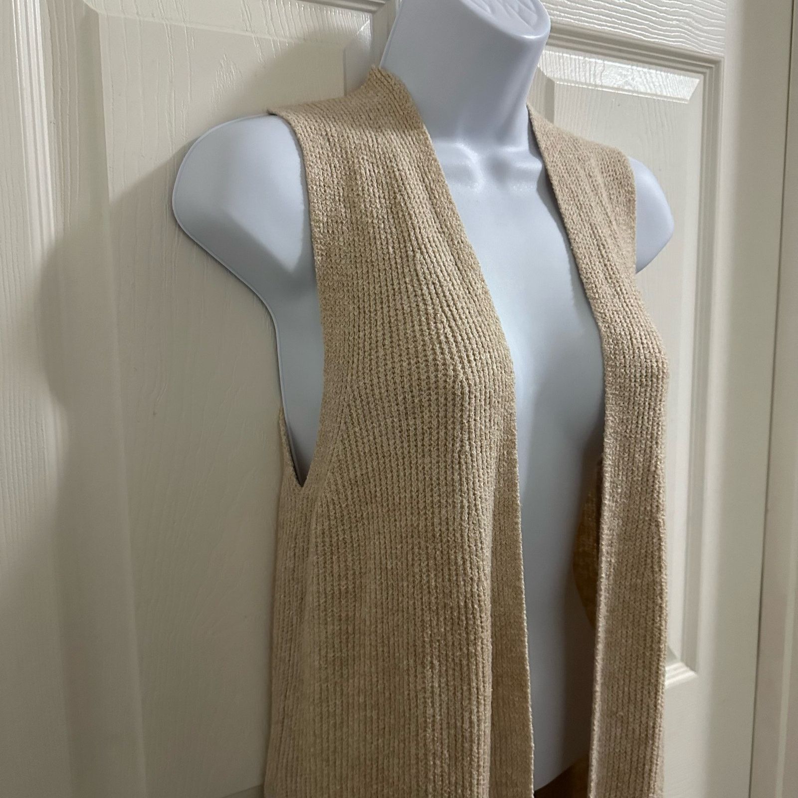 Other London Kaye Long Sleeveless Sweater Vest Women’s XS Tan boho Size XS / US 0-2 / IT 36-38 - 3 Thumbnail