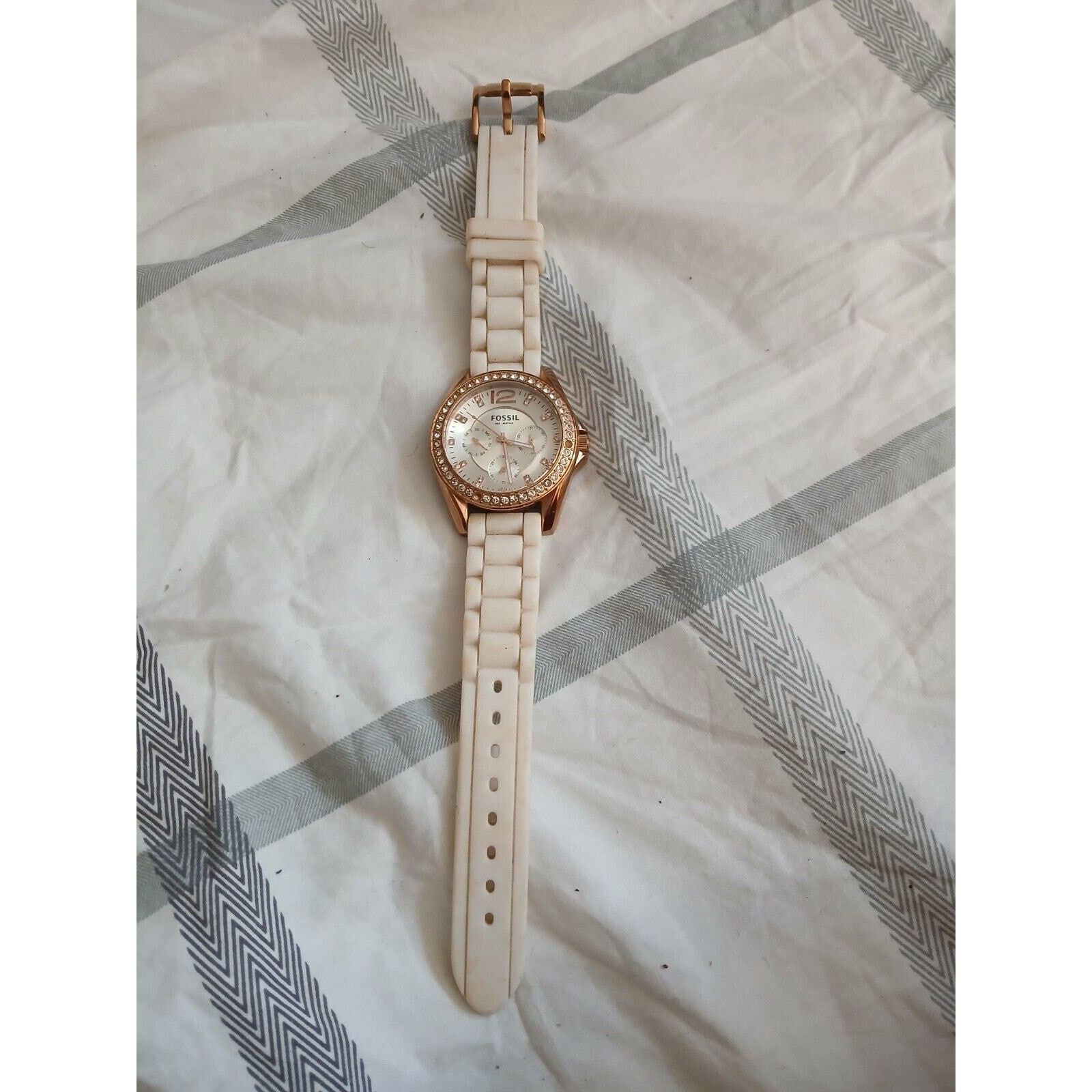 Fossil Fossil Women’s watch Tortoise Band Crystal Bezel Quartz Size ONE SIZE - 1 Thumbnail