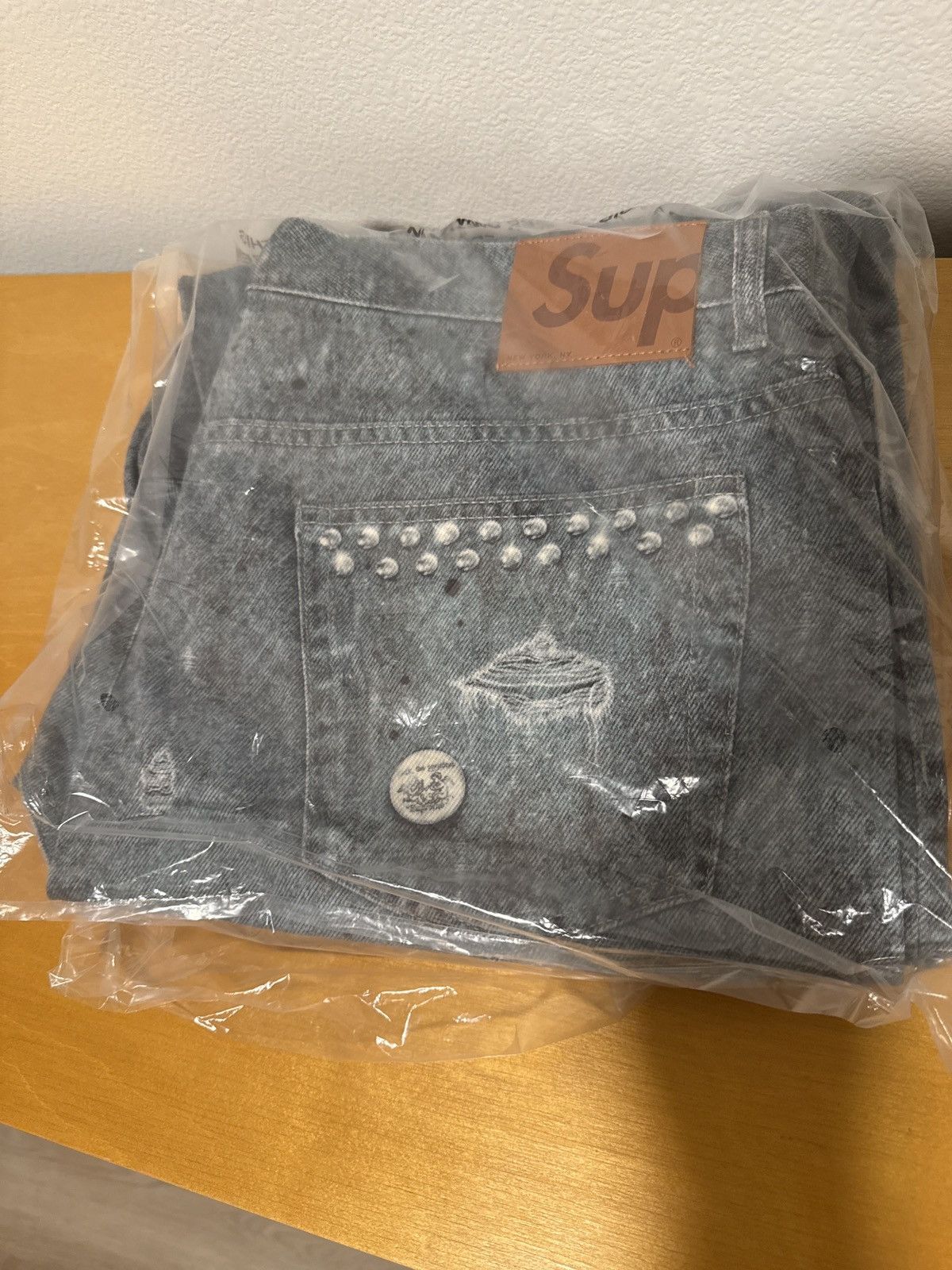 Supreme Supreme Cherub 5 pocket jeans Light blue FW16 | Grailed