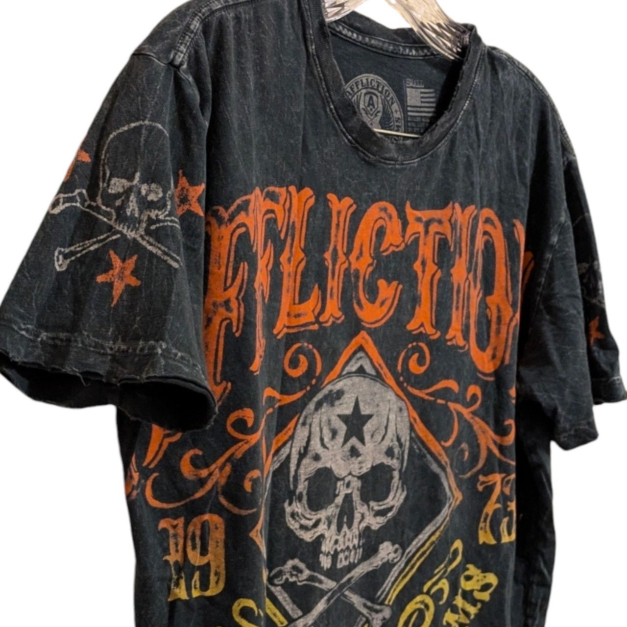 Affliction AFFLICTION American Customs 1973 Short Sleeve T-shirt Gray M Size US M / EU 48-50 / 2 - 4 Thumbnail