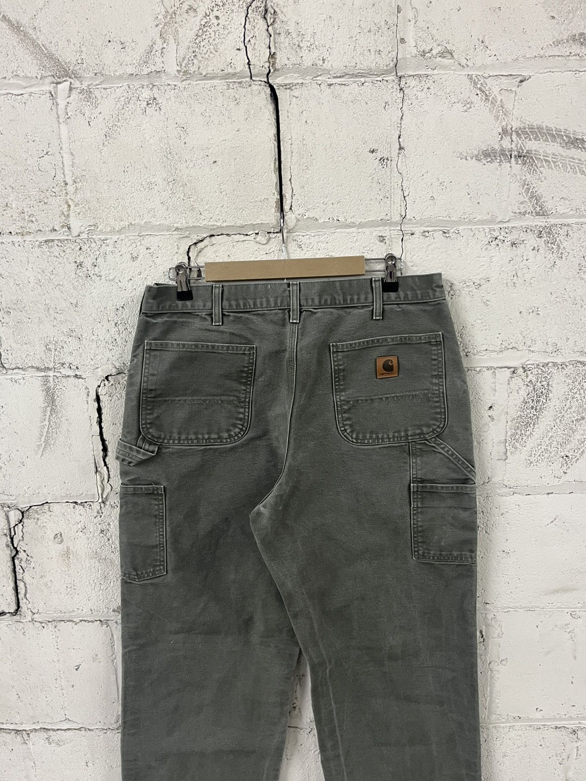 Carhartt Carhartt carpenter cargo pants vintage baggy moss green Size US 34 / EU 50 - 5 Thumbnail
