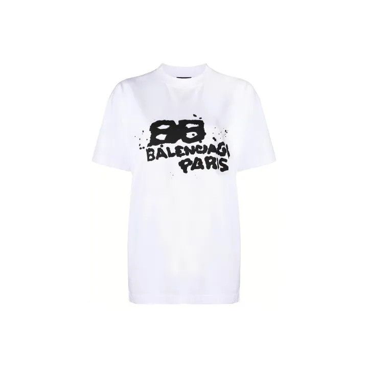 Balenciaga Balenciaga FW22 Logo Print T-Shirt for Women 0079 Size L / US 10 / IT 46 - 1 Thumbnail
