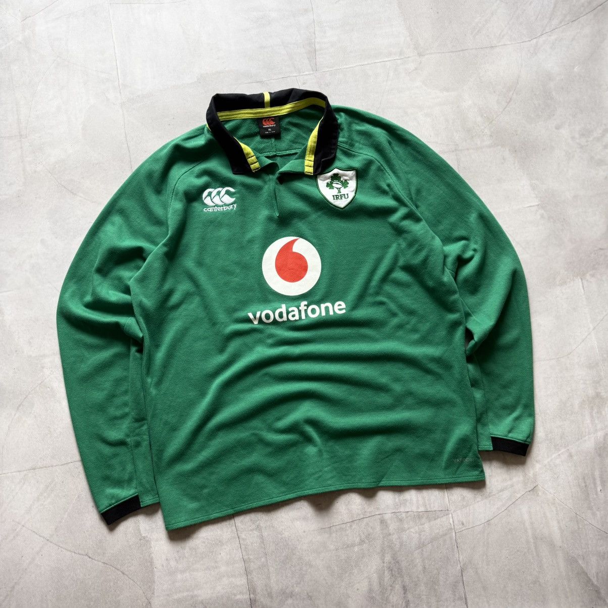 Canterbury of New Zealand Rare Ireland Canterbury Union Rugby Longsleeve Jersey Tee Size US XL / EU 56 / 4 - 1 Thumbnail