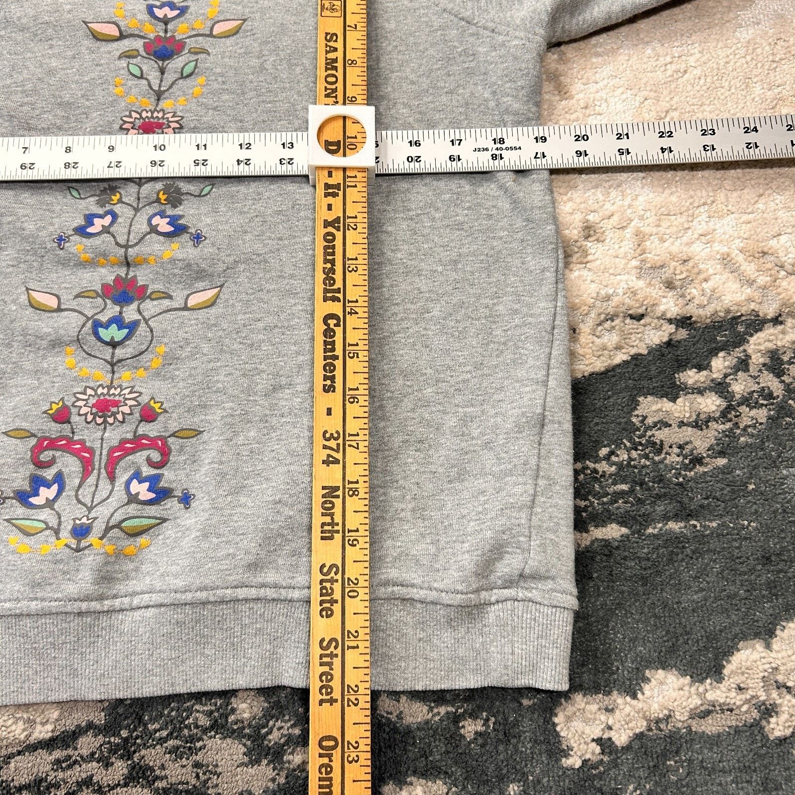 Pendleton Pendleton Sweatshirt Womens Small Gray Floral Raglan Sleeve Size S / US 4 / IT 40 - 4 Thumbnail