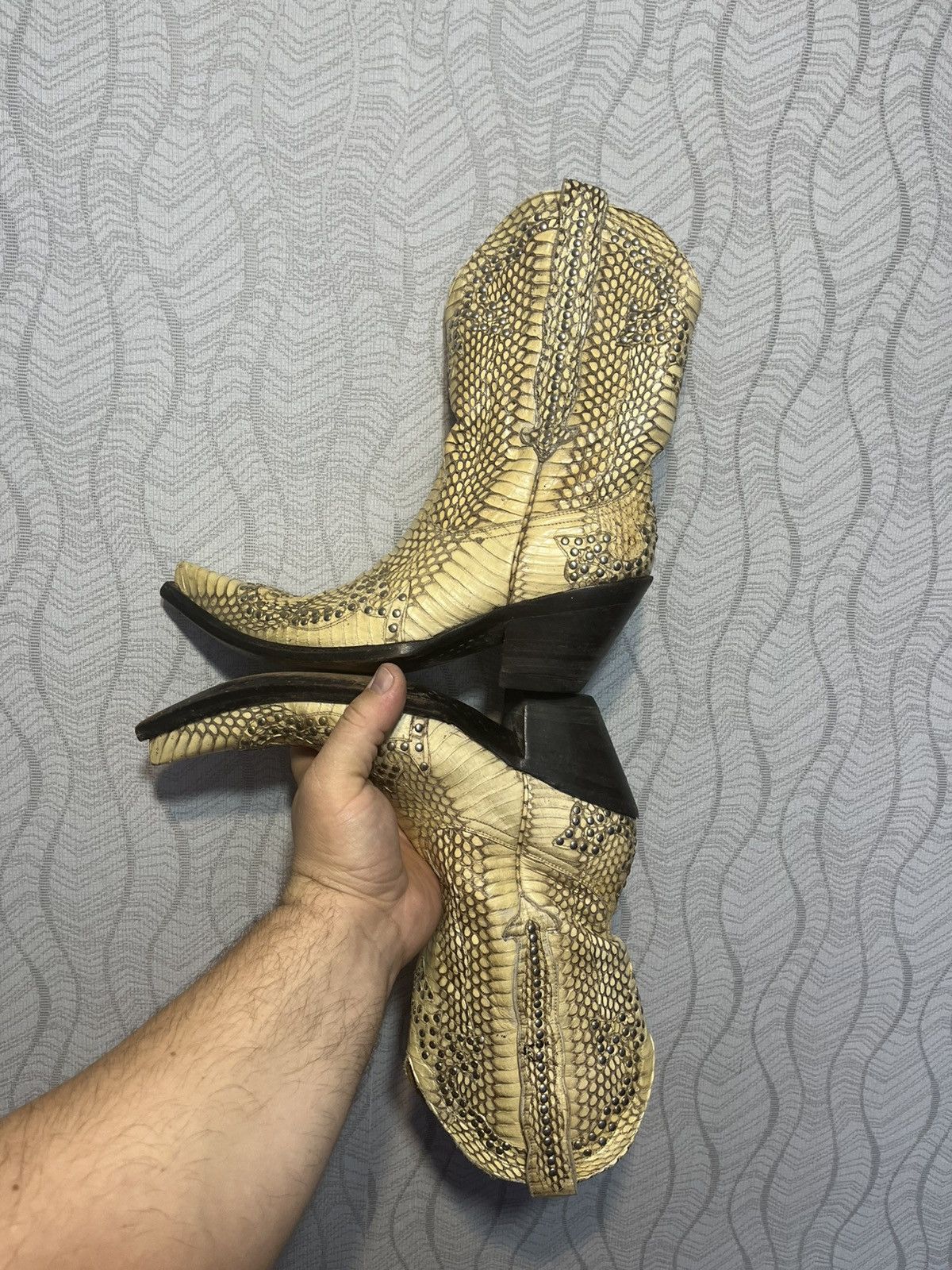 Old Gringo RARE Mexicana Old Gringo Collection Snakeskin Western Boots Size US 8.5 / IT 38.5 - 8 Thumbnail