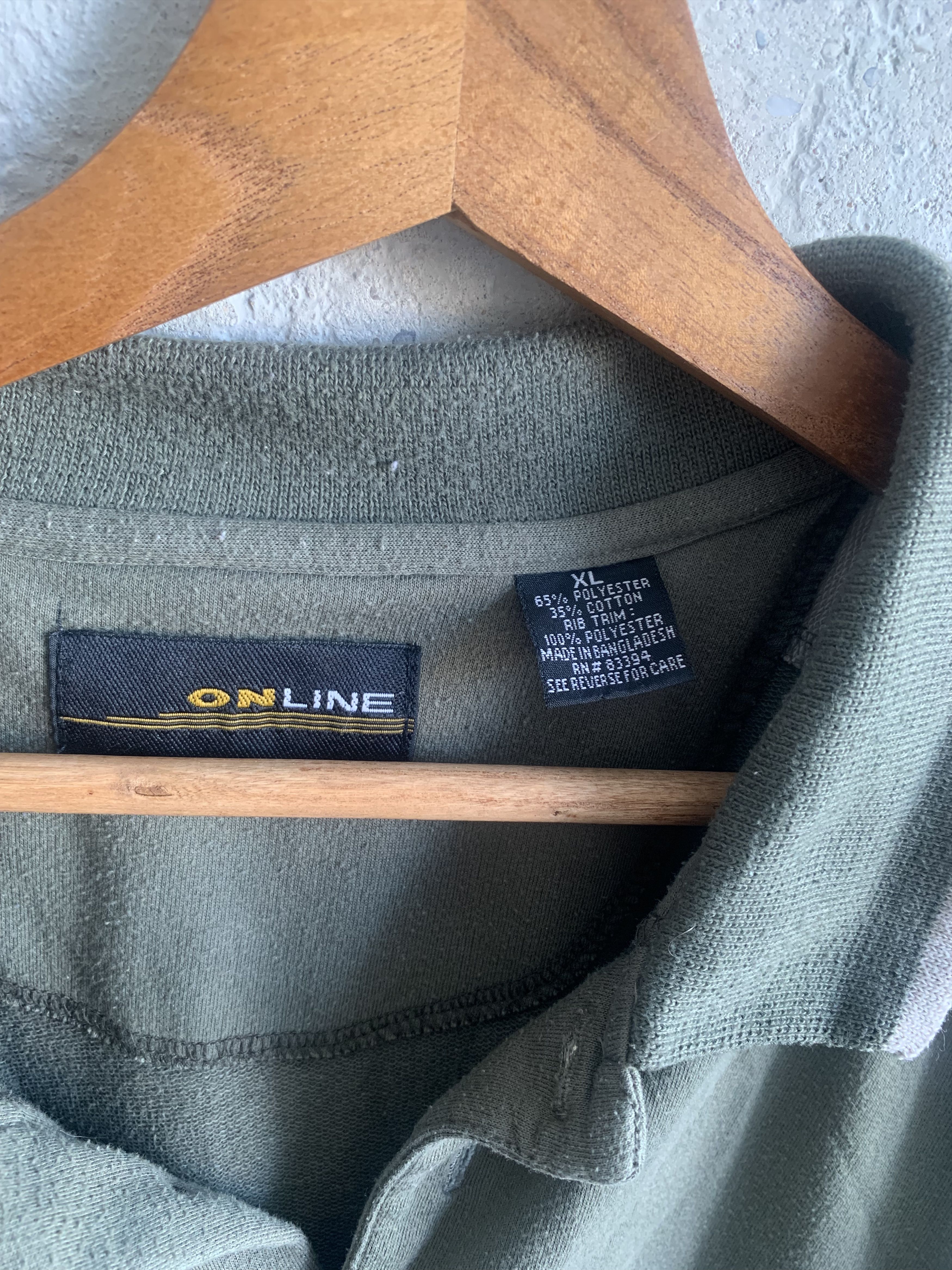 Other Online color block green polo Size US XL / EU 56 / 4 - 2 Thumbnail