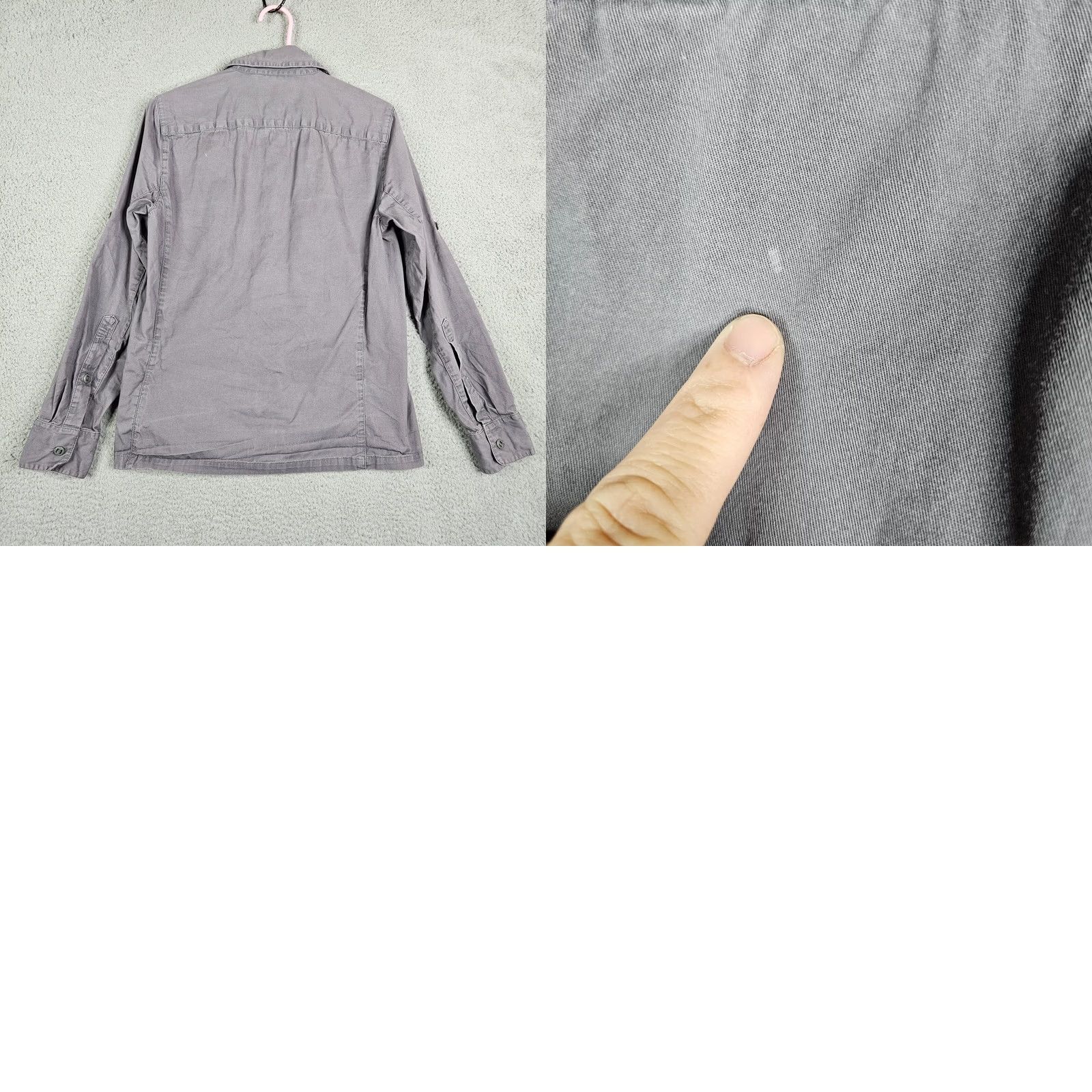 Vintage TRIPLE AUGT DESIGN Men’s Button-Up Long Sleeve Gray Shirt XS Size Size US XS / EU 42 / 0 - 8 Thumbnail