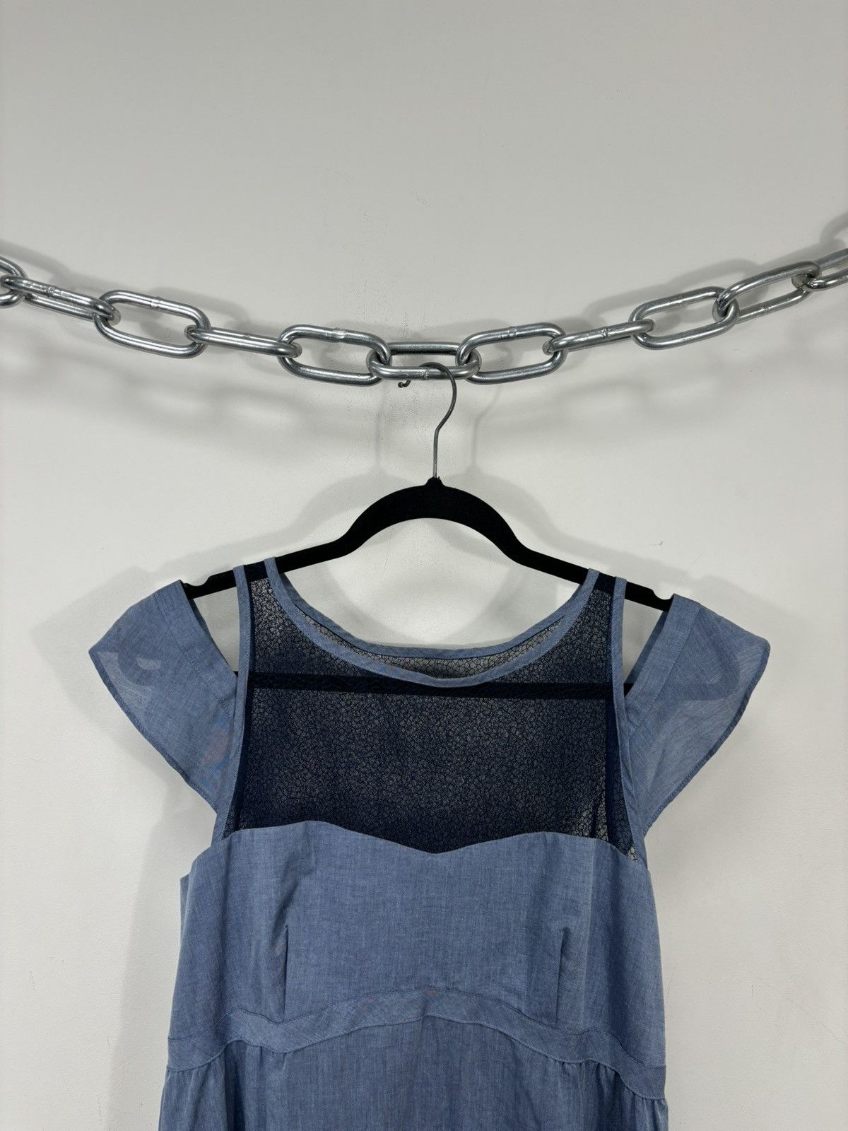 Cop Copine Cop Copine Salix Robe NWT Women’s Lined Blue Midi Dress Size M / US 6-8 / IT 42-44 - 4 Thumbnail