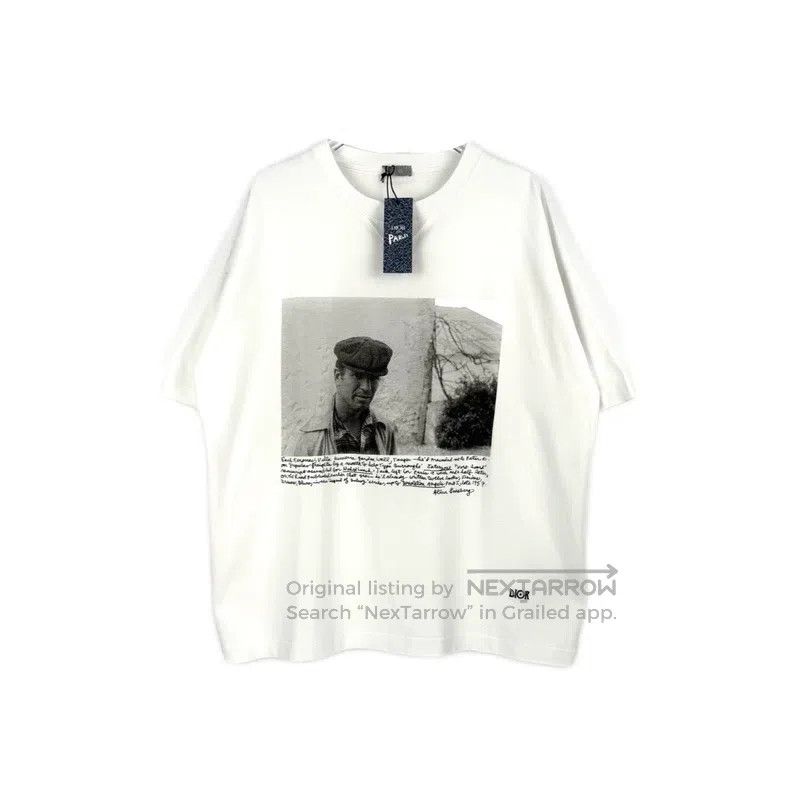 Dior Dior White United portrait embroidered logo short sleeves Size US XL / EU 56 / 4 - 1 Thumbnail