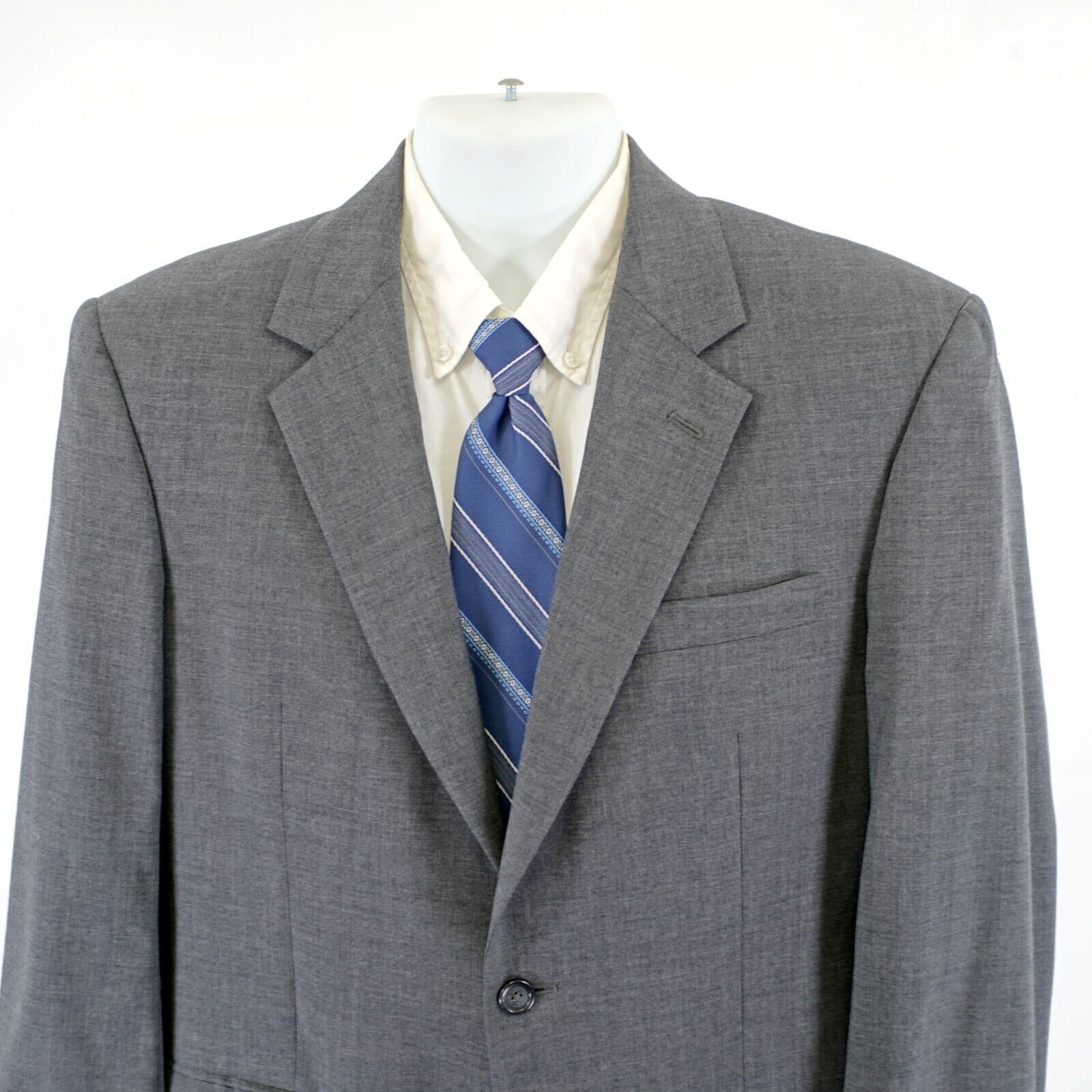 Jos. A. Bank Jos A Bank Wool Gray 40R 2 Button Suit Jacket / Blazer Size 40R - 1 Thumbnail