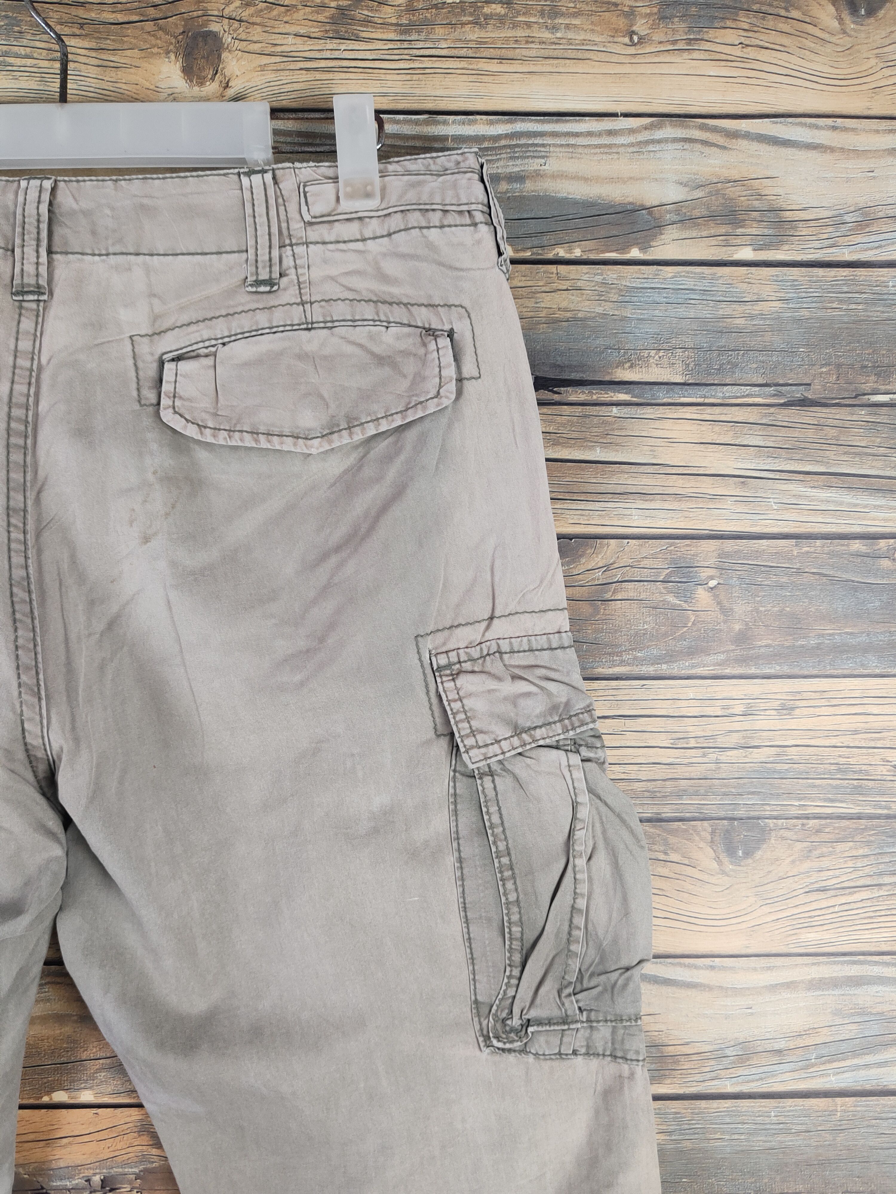 Japanese Brand DL Topvalu Beige Multipocket Cargo Pants #sp46-256T Size US 32 / EU 48 - 11 Thumbnail