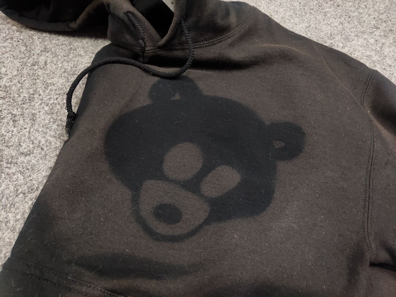 Vintage Rare Vintage 90's Dropout Bear Black Sun Faded logo Hoodie Size US M / EU 48-50 / 2 - 15 Thumbnail