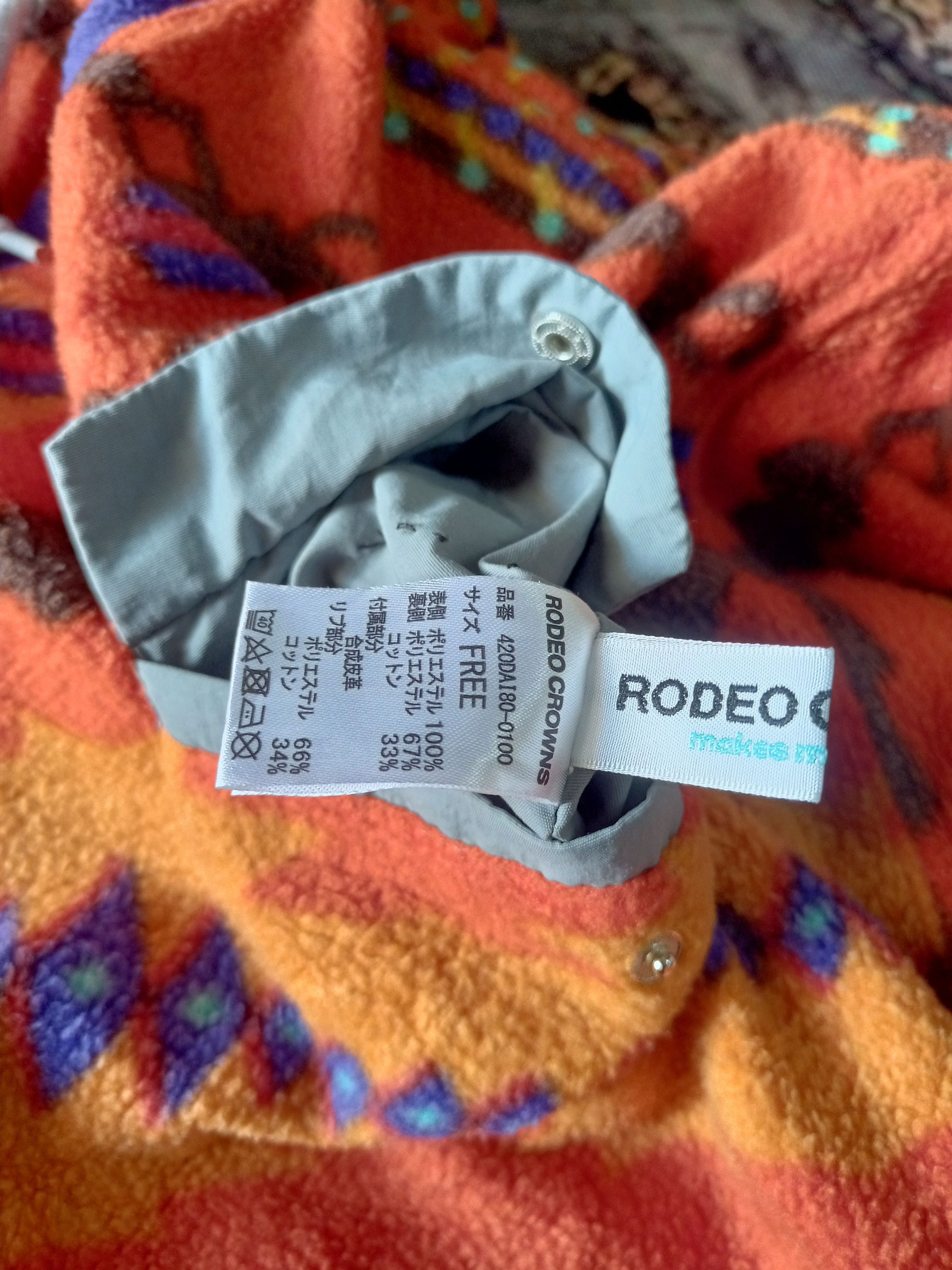 Japanese Brand × Vintage RODEO CROWNS REVERSIBLE HOODIES Size US L / EU 52-54 / 3 - 8 Thumbnail