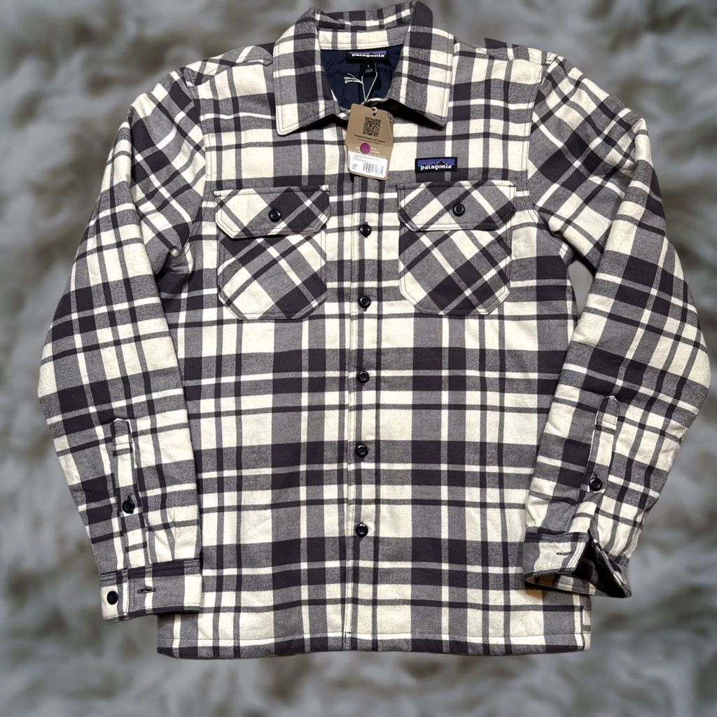 Patagonia Patagonia Fjord Flannel Shirt Men S Blue Jacket Organic Cotton Insulated Quilted Pockets Hiking Walking Size US S / EU 44-46 / 1 - 1 Thumbnail
