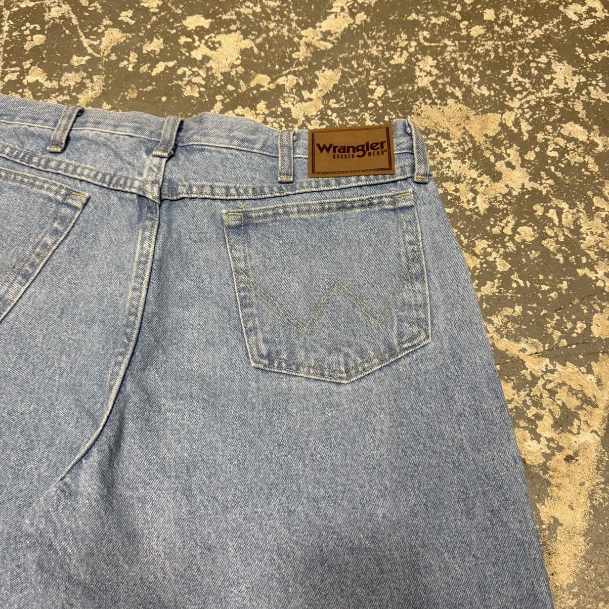Other Vintage Wrangler Light Wash Y2K Baggy Shorts Jorts Size US 35 - 7 Thumbnail