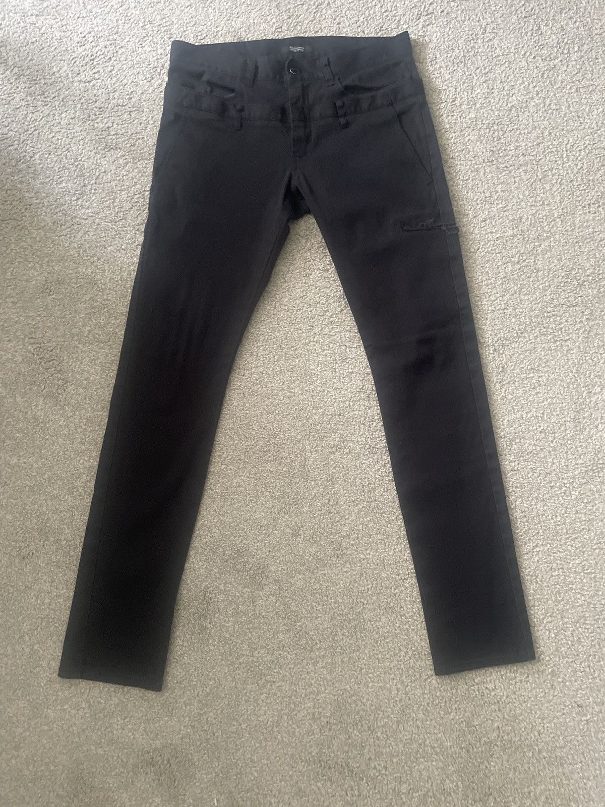 Undercover Undercover SS11 double waist denim Size US 31 - 1 Thumbnail