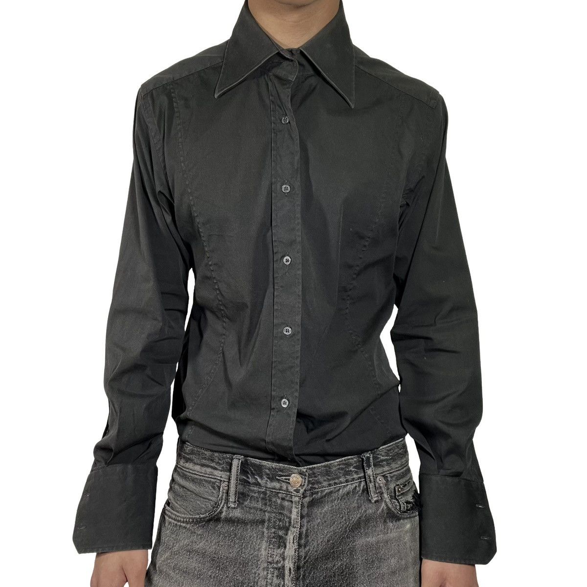 Gucci Gucci "Tom Ford" Black Shirt Size US M / EU 48-50 / 2 - 1 Thumbnail