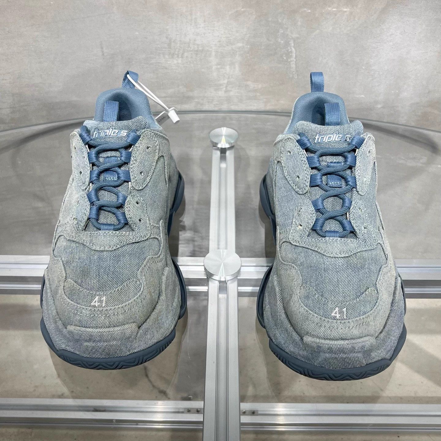 Balenciaga Balenciaga BLCG Triple S Denim Blue 41 Dad Sneakers Size US 8 / EU 41 - 1 Thumbnail