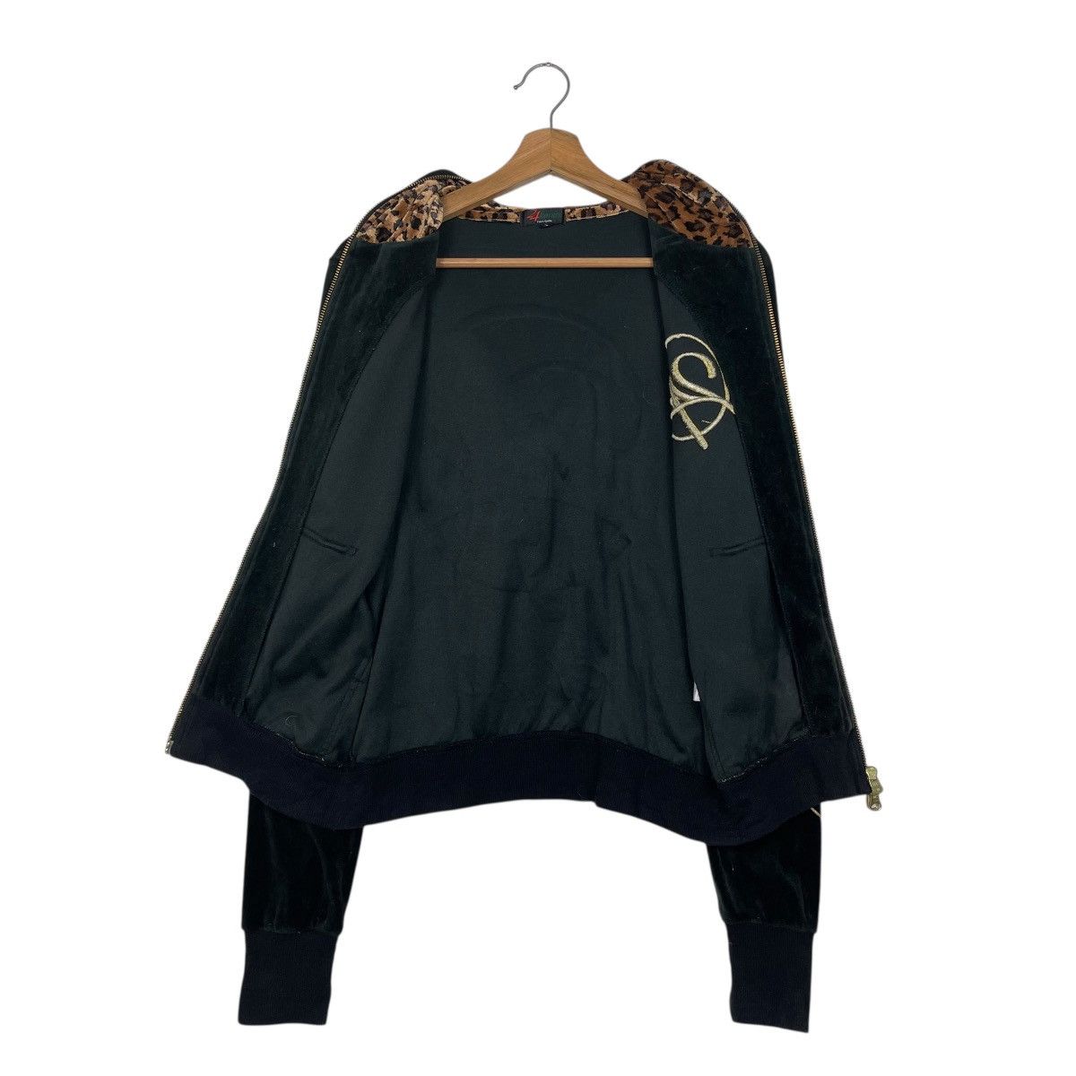 Japanese Brand 24 Karats Digger Big Logo Zipper Velvet Hoodie Size Small Size US S / EU 44-46 / 1 - 12 Thumbnail