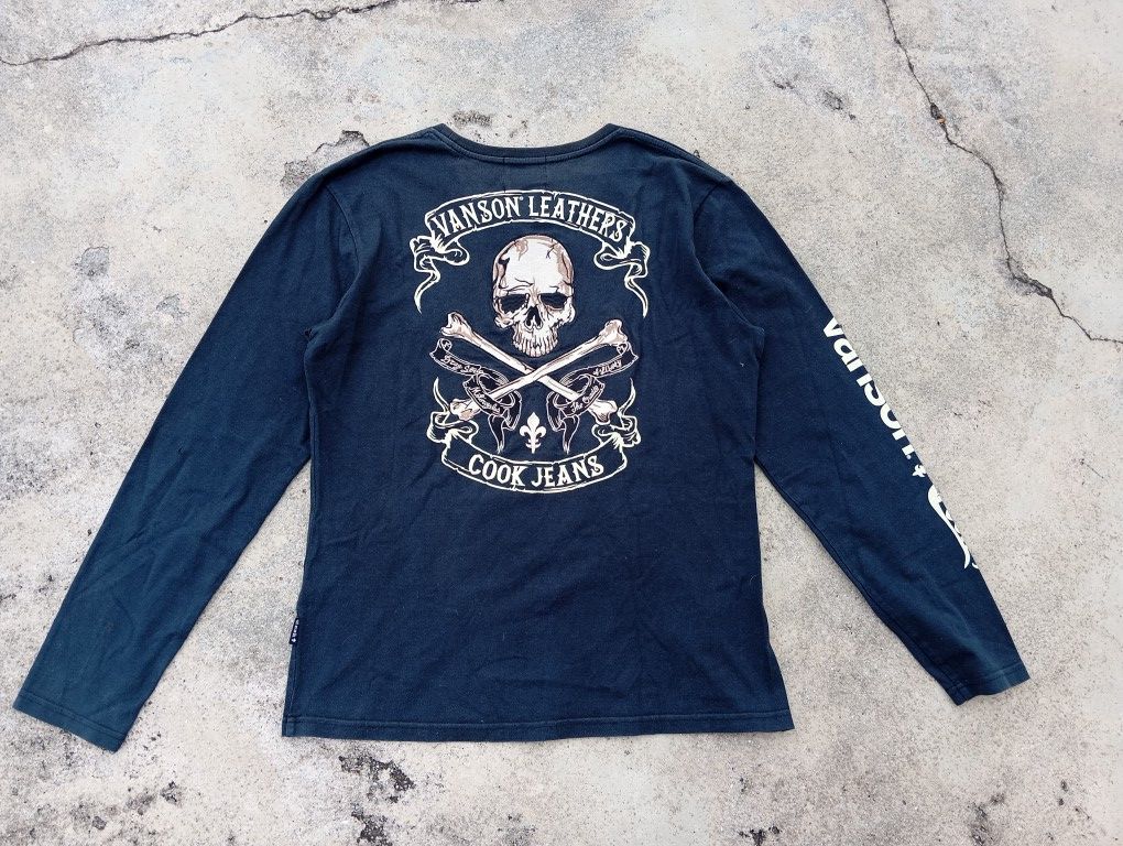 Vanson Leathers Vanson 💀 Tshirt Embroidered Size US M / EU 48-50 / 2 - 3 Thumbnail