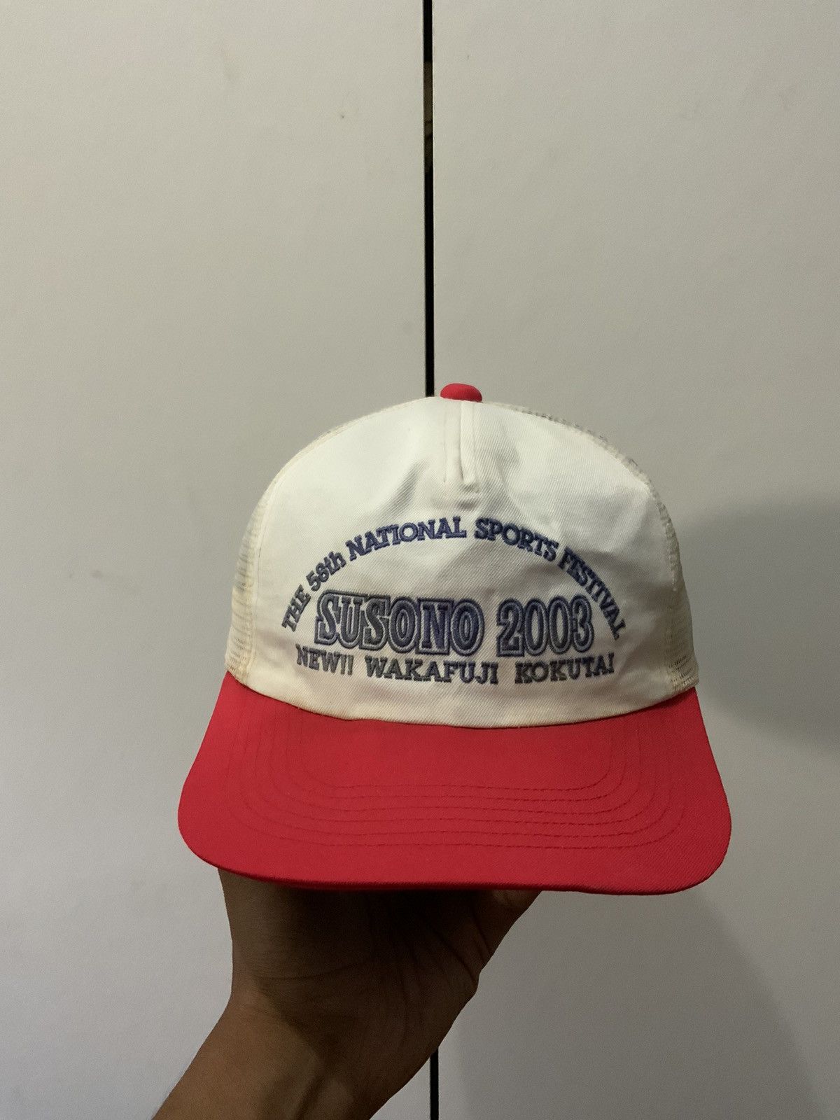 Vintage Vintage Susono 2003 Wakafuji Kokutai Rusty Japan Trucker Hat Size ONE SIZE - 1 Thumbnail