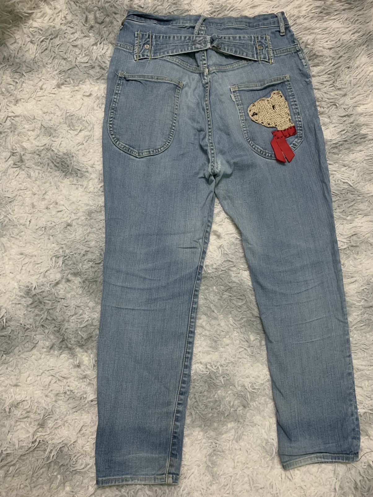 Issey Miyake × Japanese Brand × Ne-Net RARE ISSEY MIYAKE DENIM BUCKLE BACK Size US 31 - 12 Thumbnail