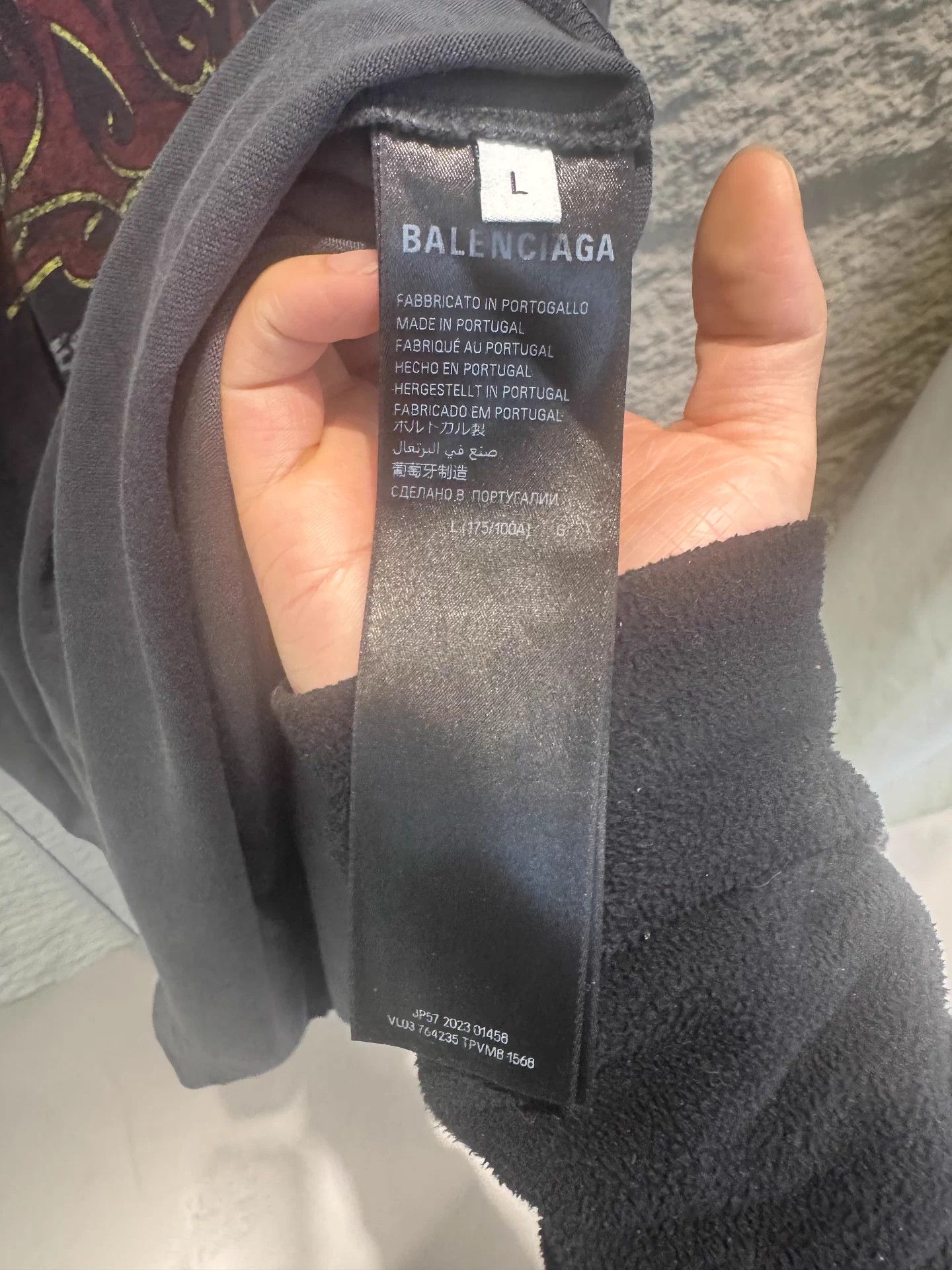 Balenciaga Balenciaga men's crewneck short-sleeve black tee L Size US L / EU 52-54 / 3 - 4 Thumbnail
