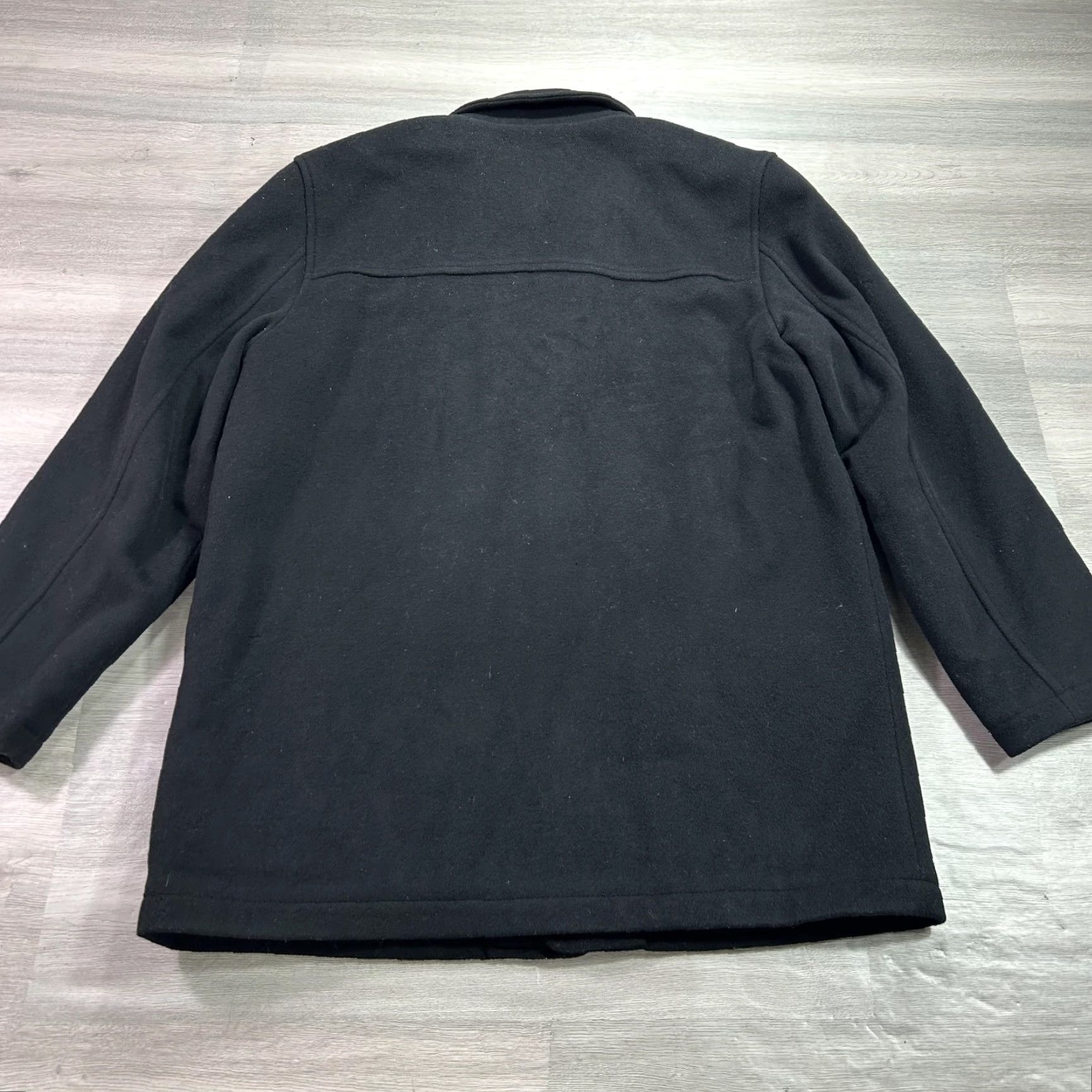 J.Crew J.Crew Coat Mens Large Black Wool Thinsulate Quilted Lined Button Front Size US L / EU 52-54 / 3 - 2 Thumbnail
