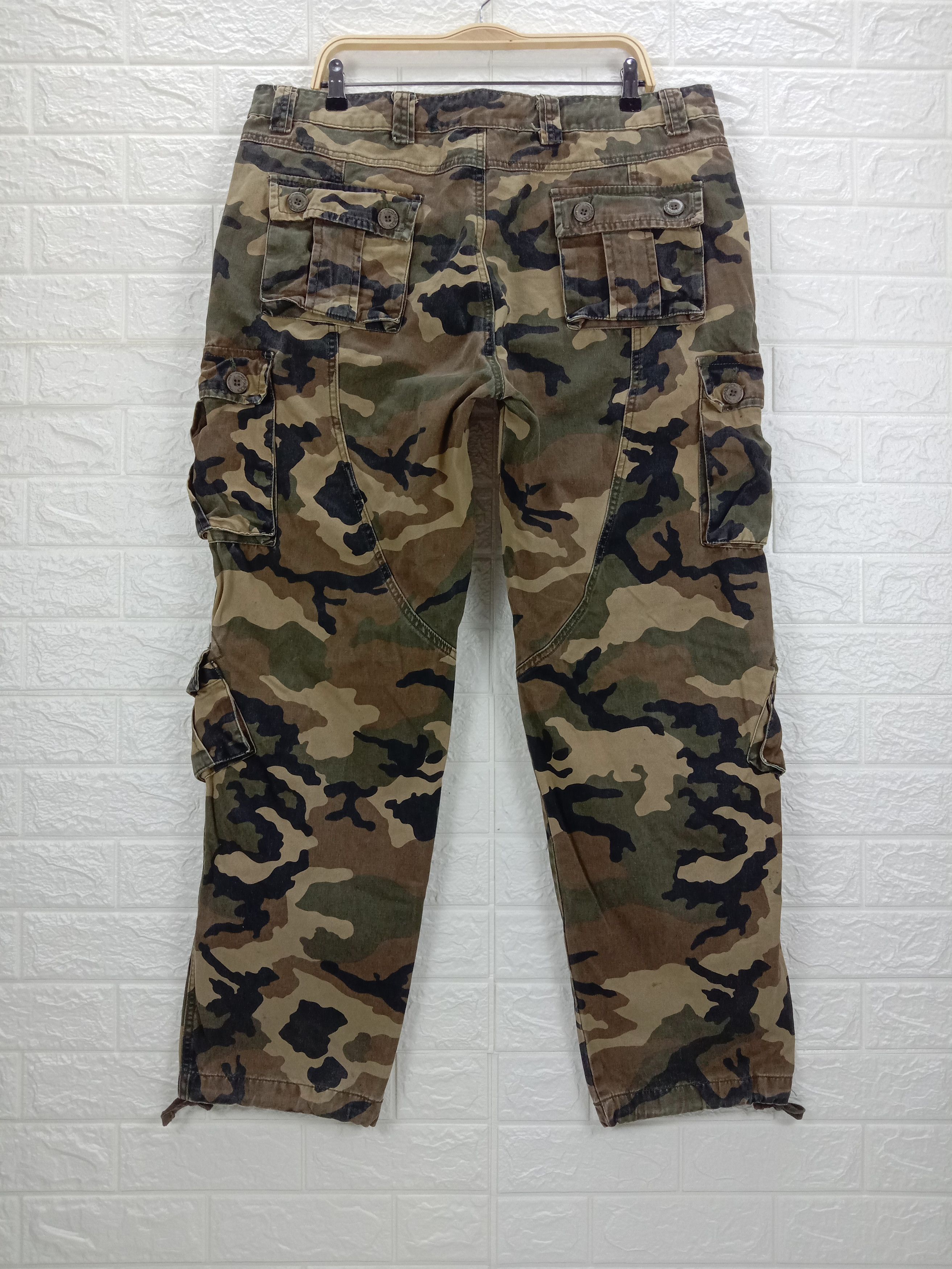 Japanese Brand Vintage Camo Mustway Multi Pocket Cargo Pants Size US 38 / EU 54 - 5 Thumbnail