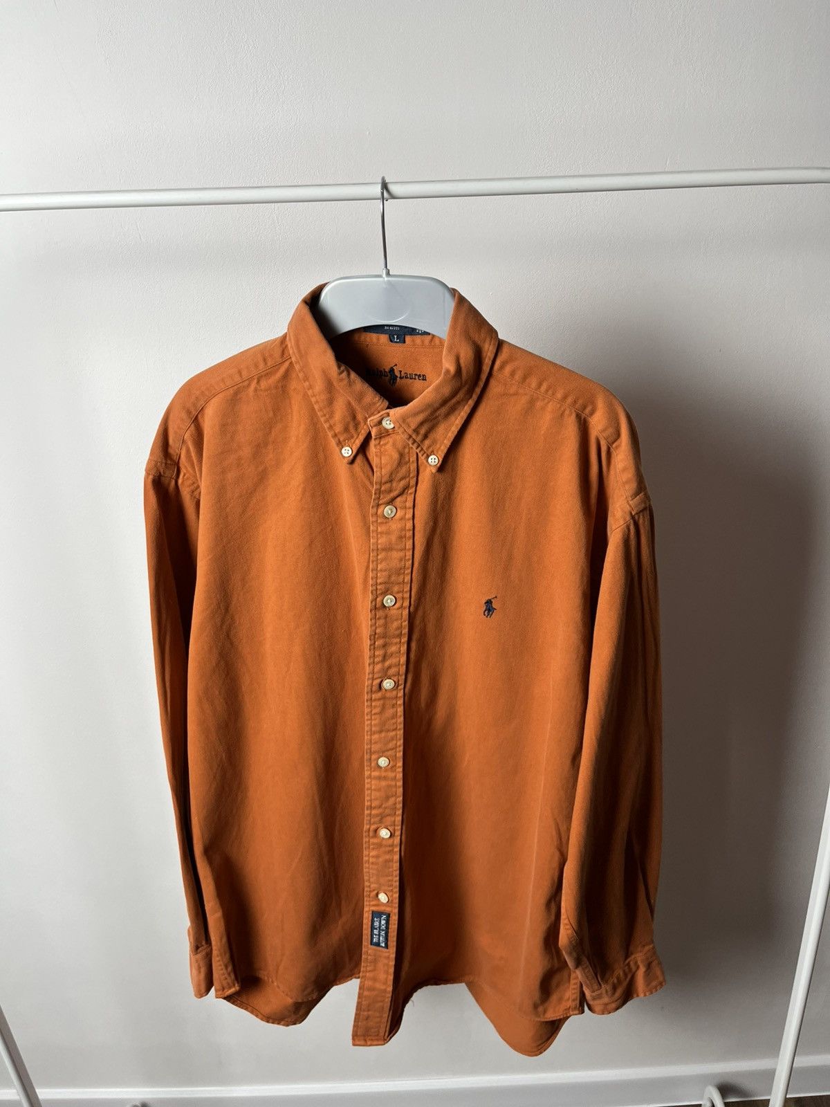 Polo Ralph Lauren × Vintage Ralph Lauren Blake Button Down Shirt Orange Cotton Size L Size US L / EU 52-54 / 3 - 7 Thumbnail