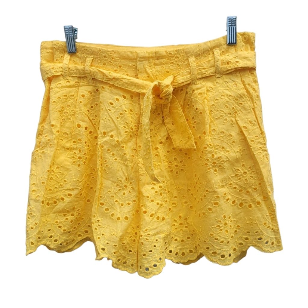 7 For All Mankind 7 For All Mankind Women's Tie Waist Eyelet Shorts Size 34" / US 12 / IT 48 - 8 Thumbnail
