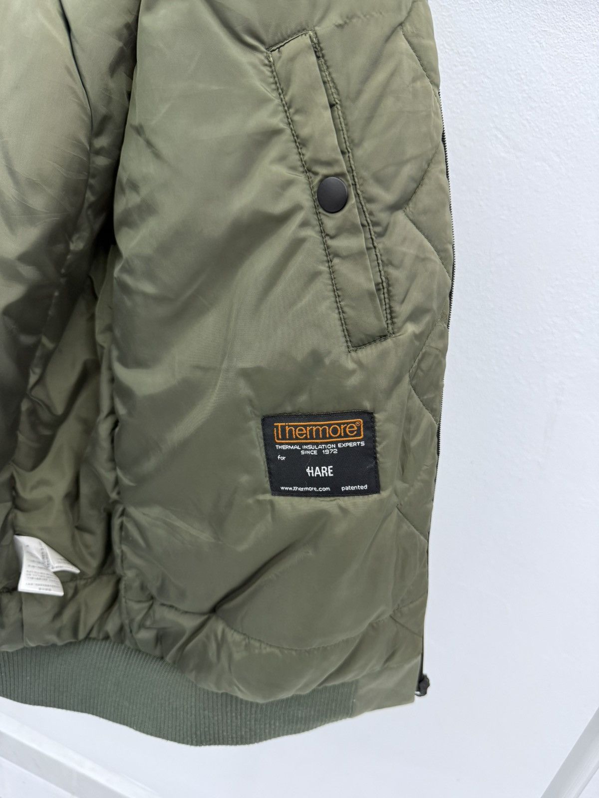 HARE Japanese Brand "HARE" MA-1 Bomber Flight Jacket Olive Green Size US S / EU 44-46 / 1 - 8 Thumbnail