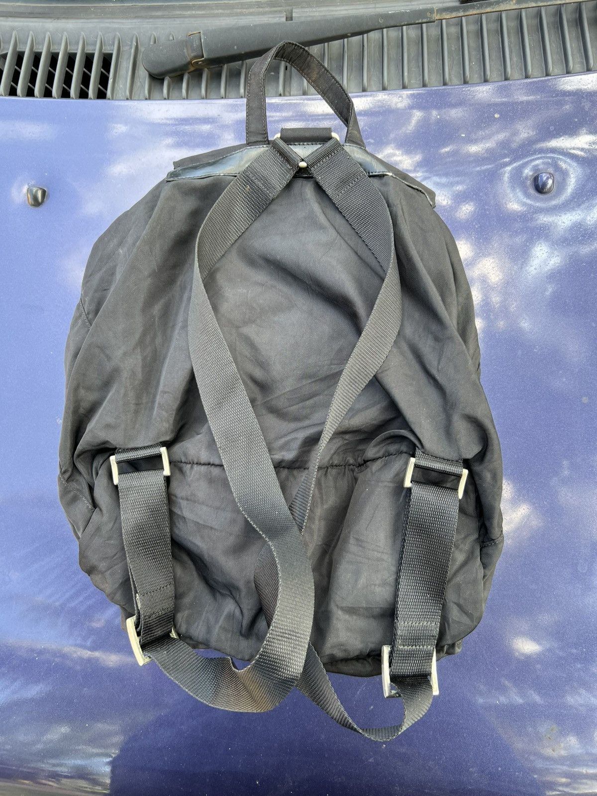 Prada × Vintage Vintage Prada Black Backpack Size ONE SIZE - 2 Thumbnail