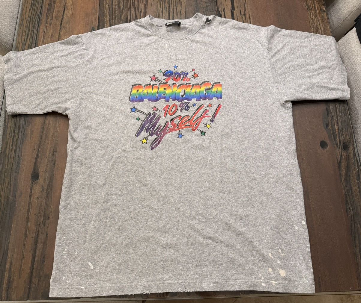 Balenciaga Balenciaga “90% Balenciaga” T-Shirt Size US L / EU 52-54 / 3 - 1 Thumbnail
