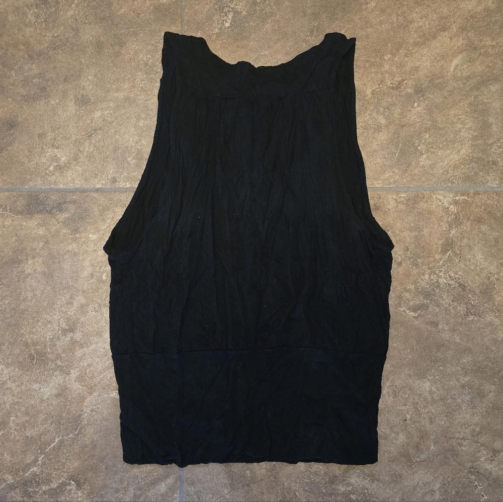 Designer Black Detailed Mi Manchi Draped Tank Size M / US 6-8 / IT 42-44 - 2 Thumbnail