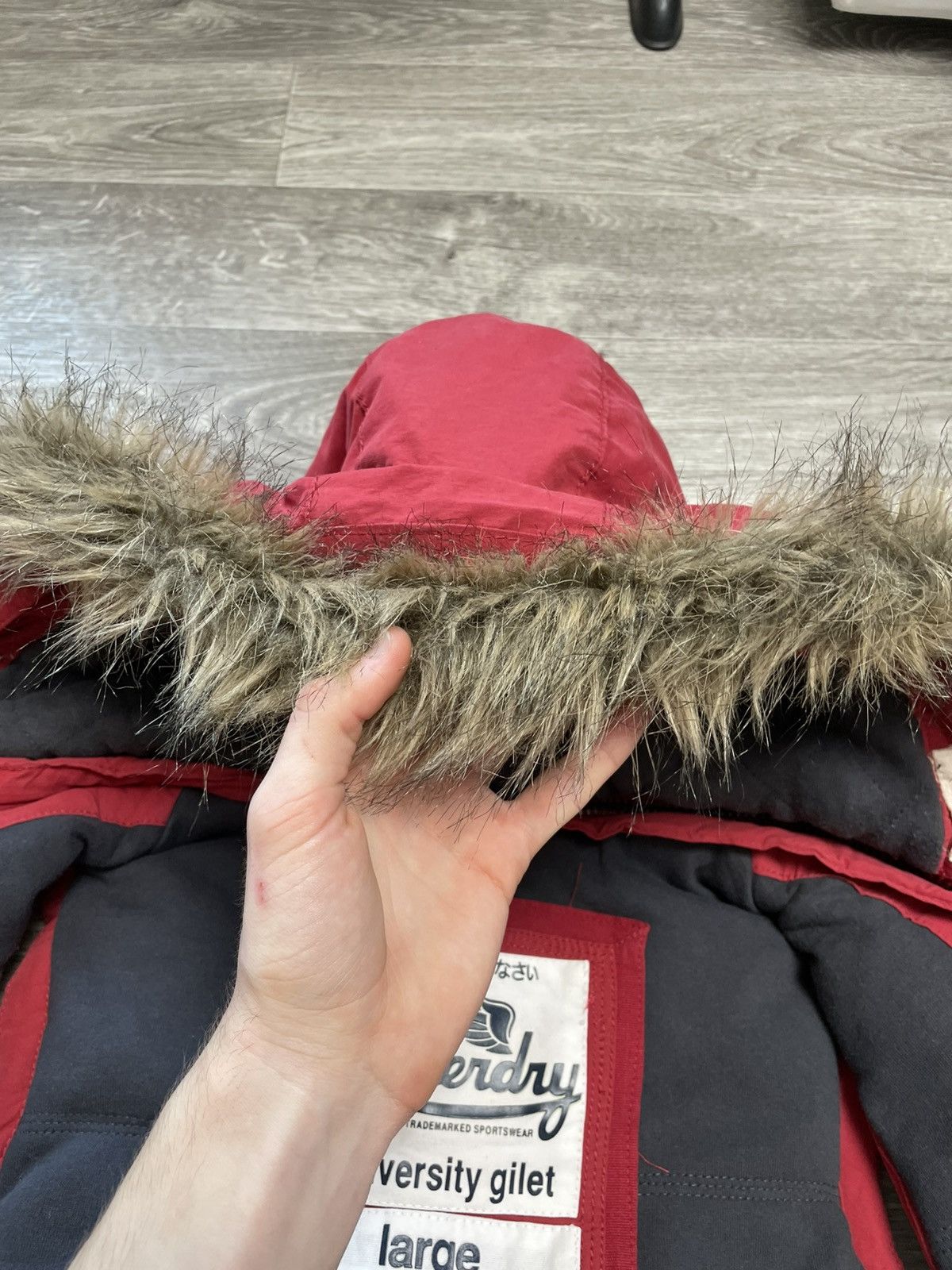 Superdry Superdry Abercrombie Fitch Type Fur Vest Japanese Y2K Size L / US 10 / IT 46 - 16 Thumbnail