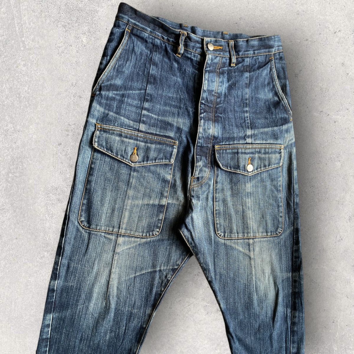 Vivienne Westwood VW Drop Crotch Tapered Jeans Size US 32 / EU 48 - 2 Thumbnail