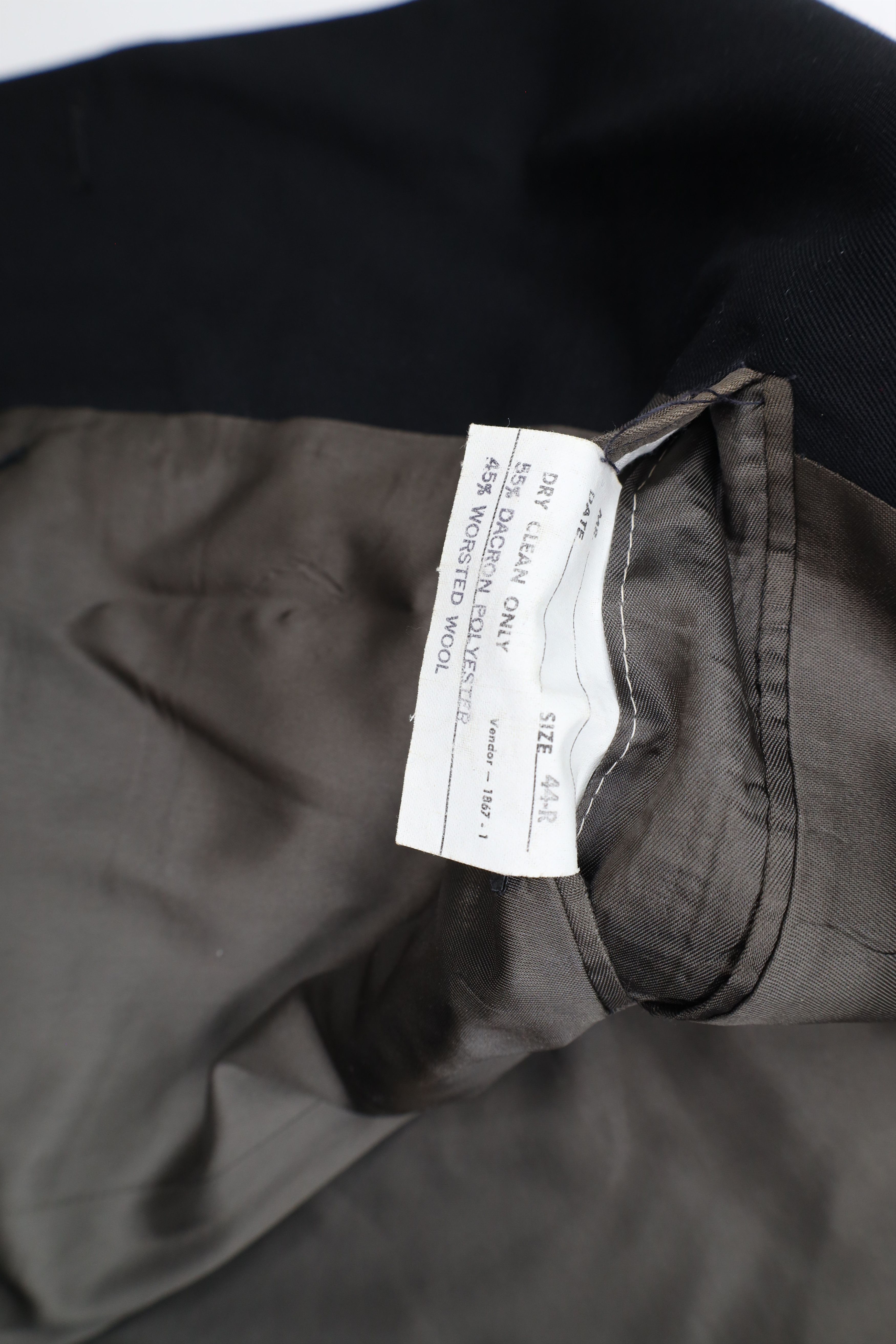 Vintage Vintage 90s Streetwear Distressed Wool 2 Piece Suit Wedding Size 44R - 7 Thumbnail