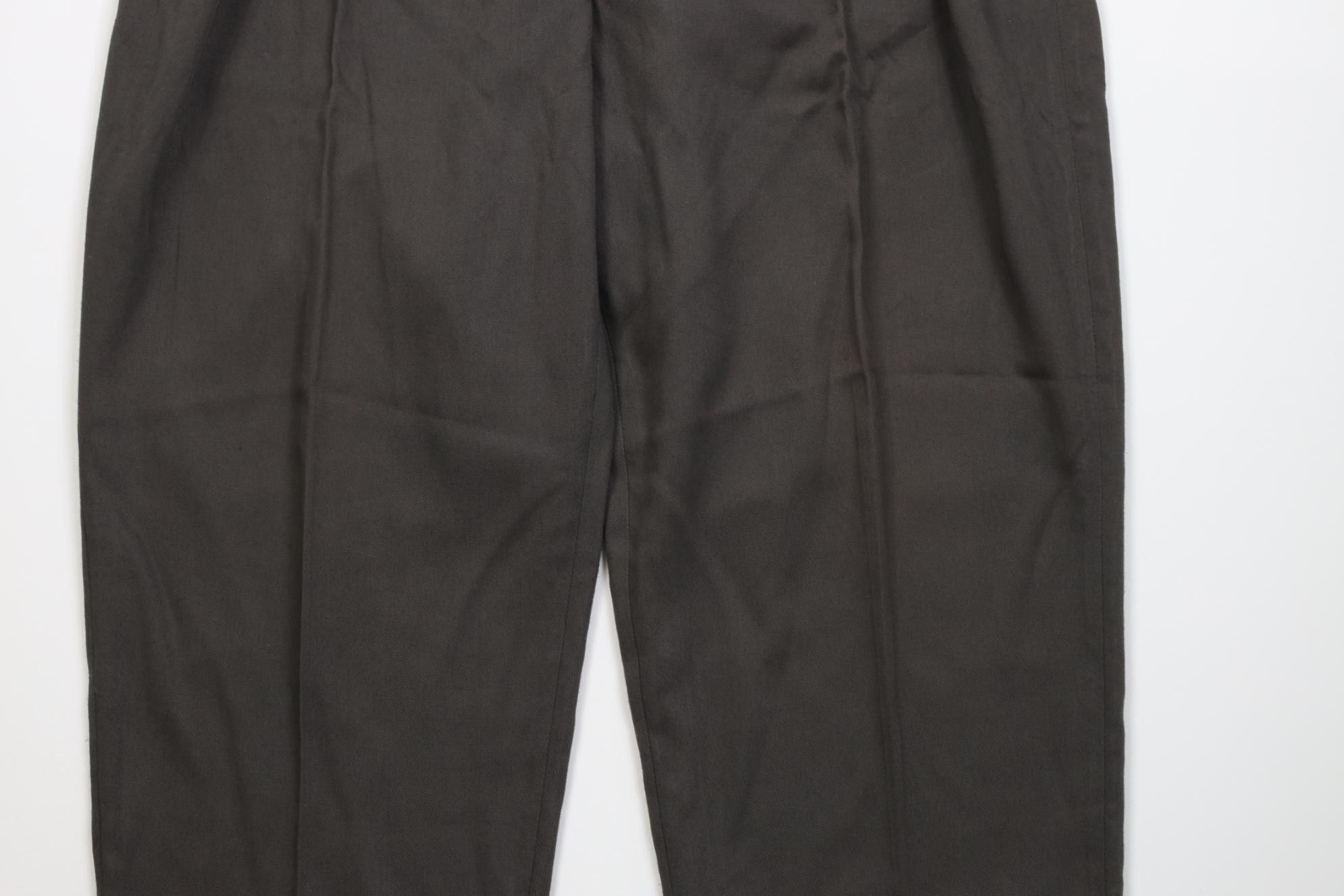 Vintage Vintage 90s Streetwear Gabardine Blend Knit Chino Pants Gray Size US 34 / EU 50 - 3 Thumbnail