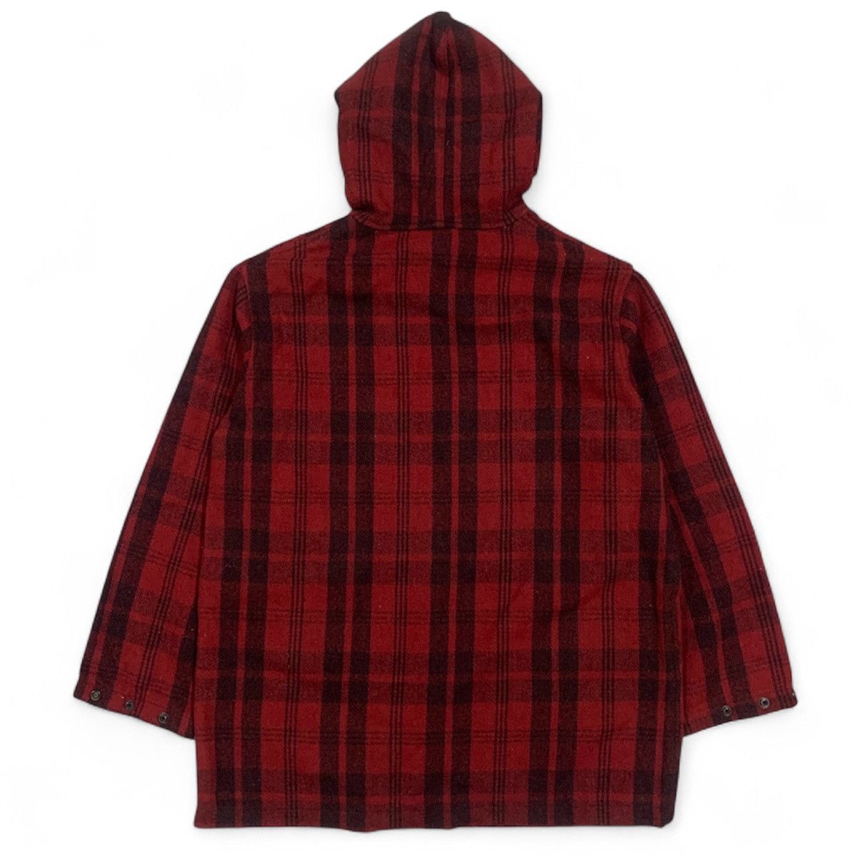 Toyo Enterprises Vtg Style Eyes Toyo Enterprise Plaid Wool Hooded Jacket Size US S / EU 44-46 / 1 - 5 Thumbnail