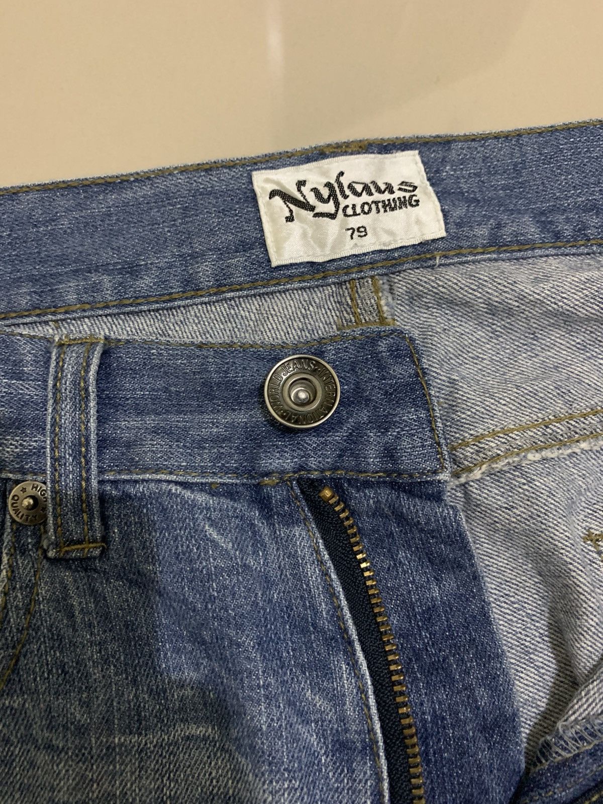 Japanese Brand 🐍 Y2k Nylaus Jorts Punk Style Ifsixwasnine Size US 30 / EU 46 - 7 Thumbnail