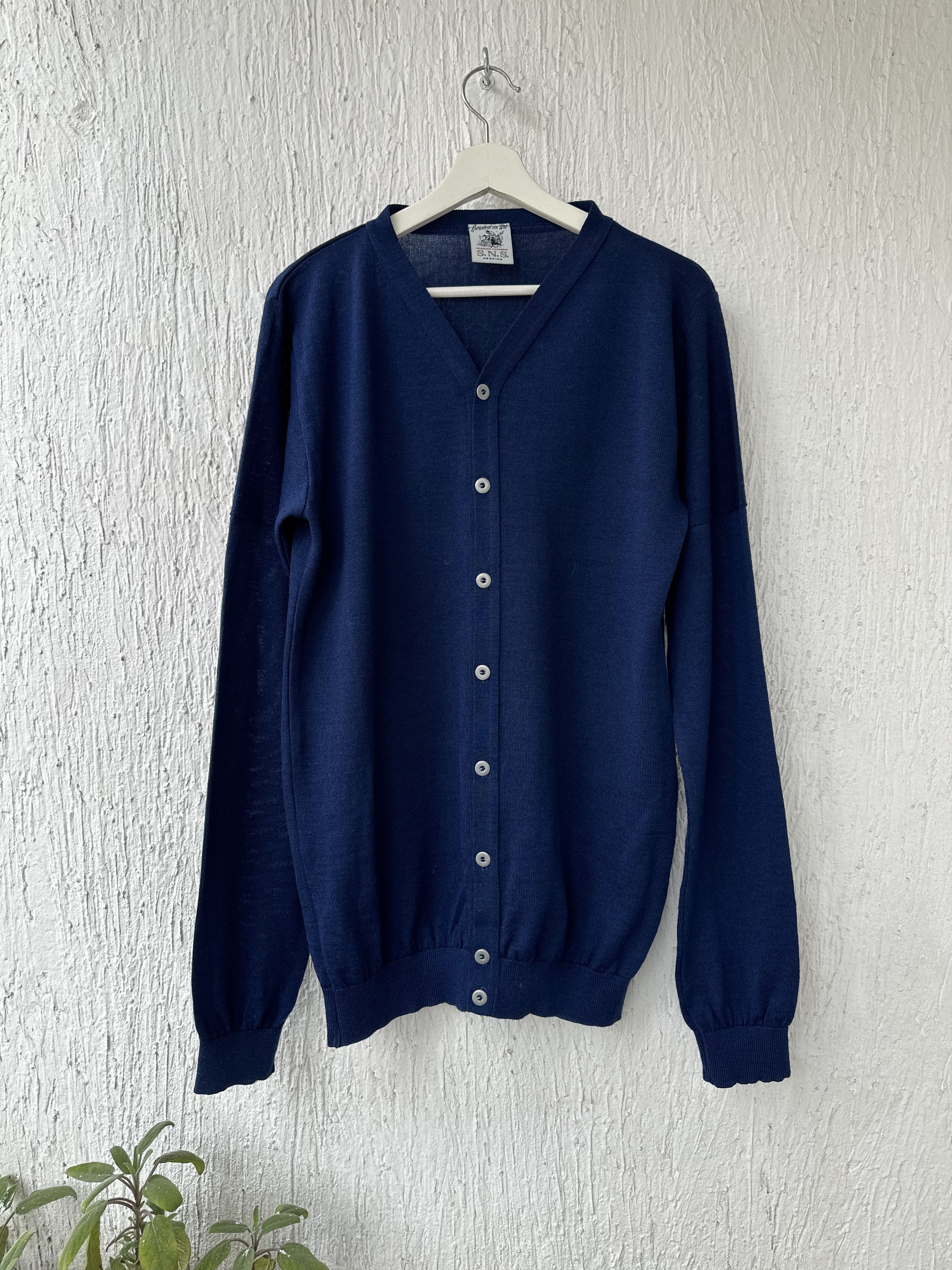 S.N.S. Herning blue wool cardigan Size US XL / EU 56 / 4 - 1 Thumbnail