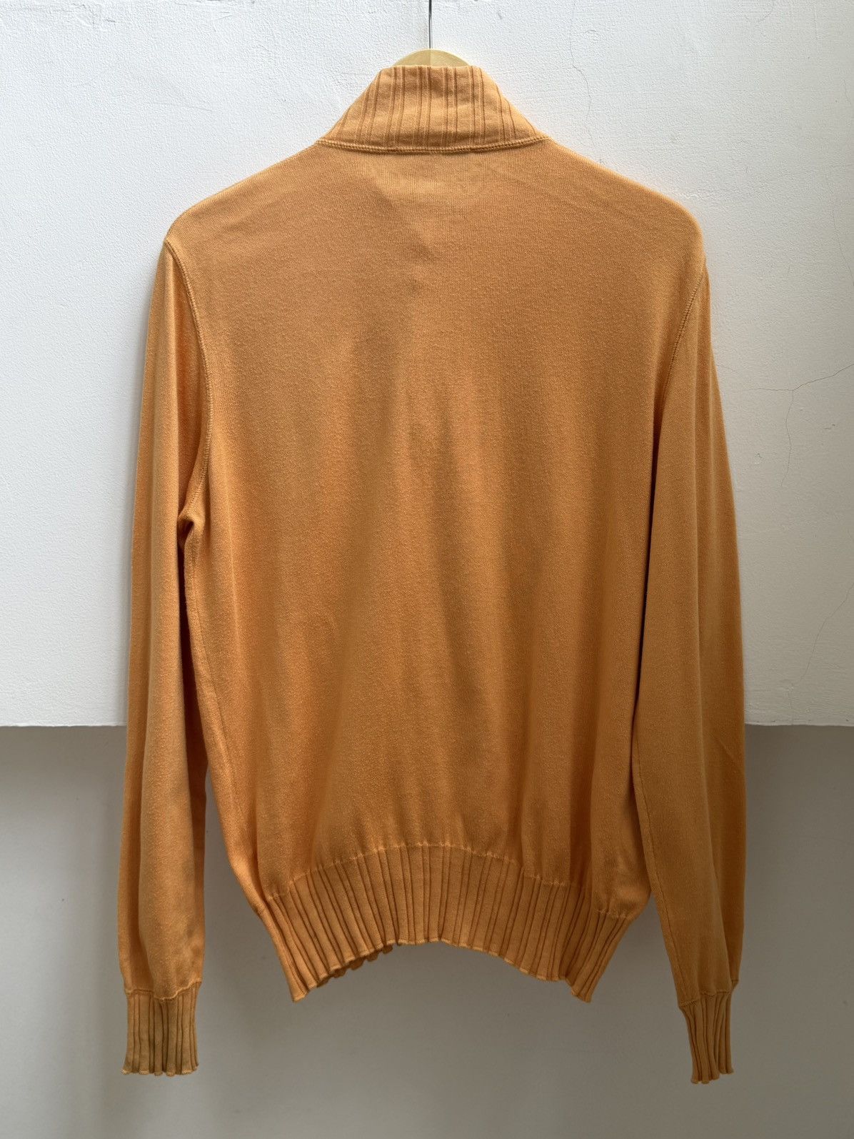 Loro Piana Loro Piana Button Mock Neck Sweater Peach Orange Size US M / EU 48-50 / 2 - 3 Thumbnail