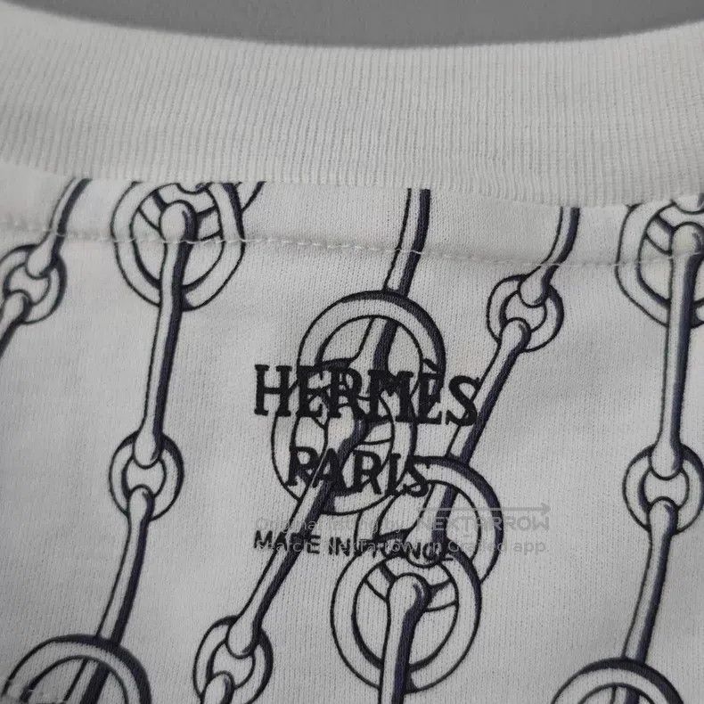 Hermes Hermes White Rope Pattern Short Sleeve Dress Size XS / US 0-2 / IT 36-38 - 5 Thumbnail