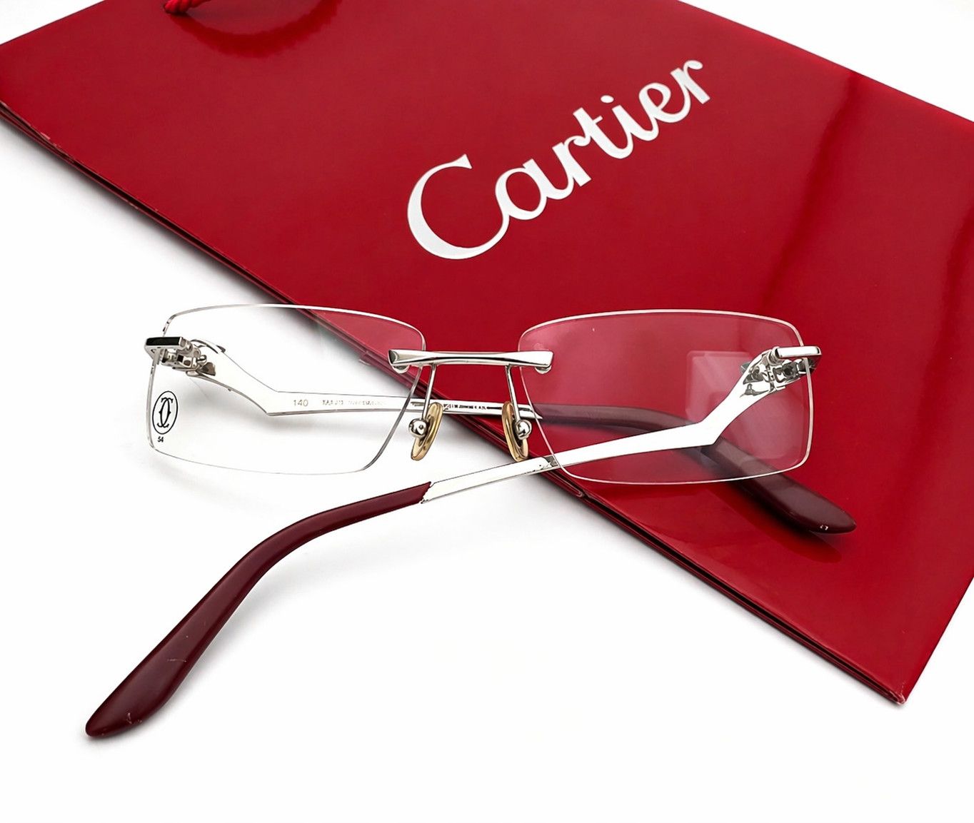 Cartier Authentic Cartier Silver Panthere Glasses CT02810 Size ONE SIZE - 1 Thumbnail