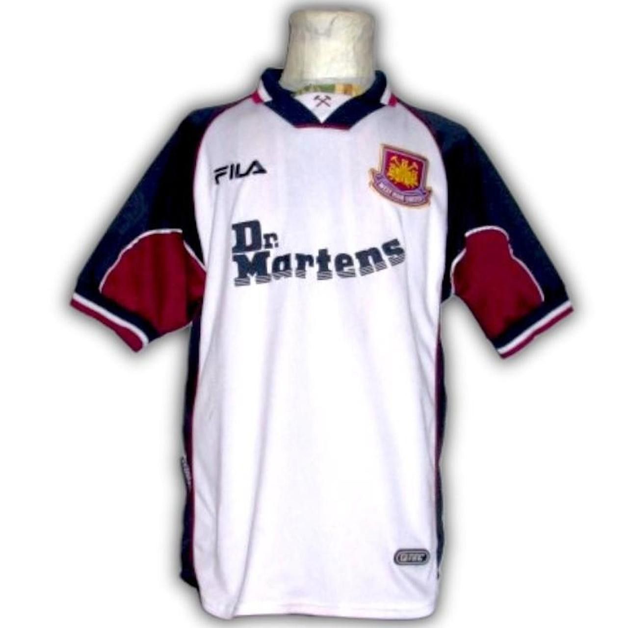 Fila Fc West Ham United 1999 2000 2001 Away Shirt Jersey trikot Size US M / EU 48-50 / 2 - 5 Thumbnail