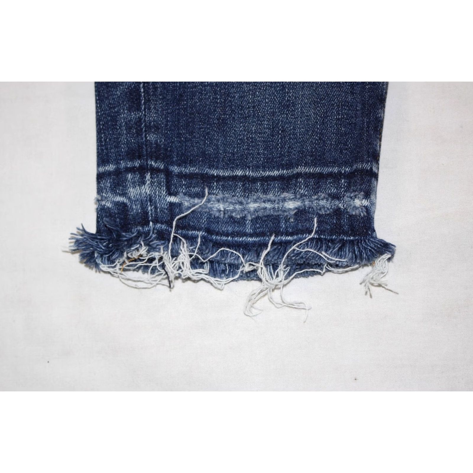 Polo Ralph Lauren Polo Ralph Lauren Jeans Women's 28 Tompkins Skinny Crop Stretch Distressed - Blue Size 28" / US 6 / IT 42 - 2 Thumbnail