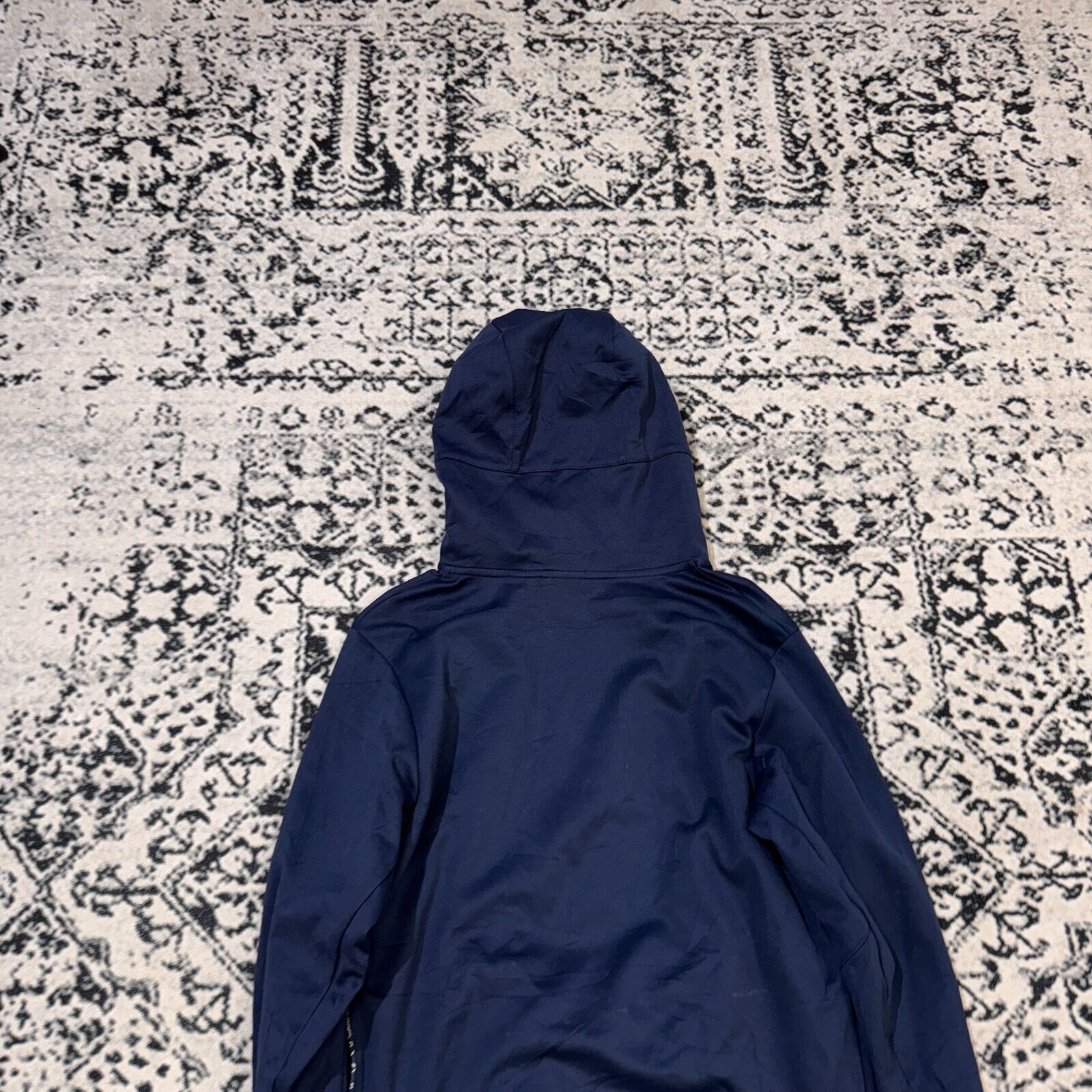 Nike × Vintage Vintage Nike Navy Blue Polyester Hoodie Size S Y2K 90s Size US S / EU 44-46 / 1 - 16 Thumbnail